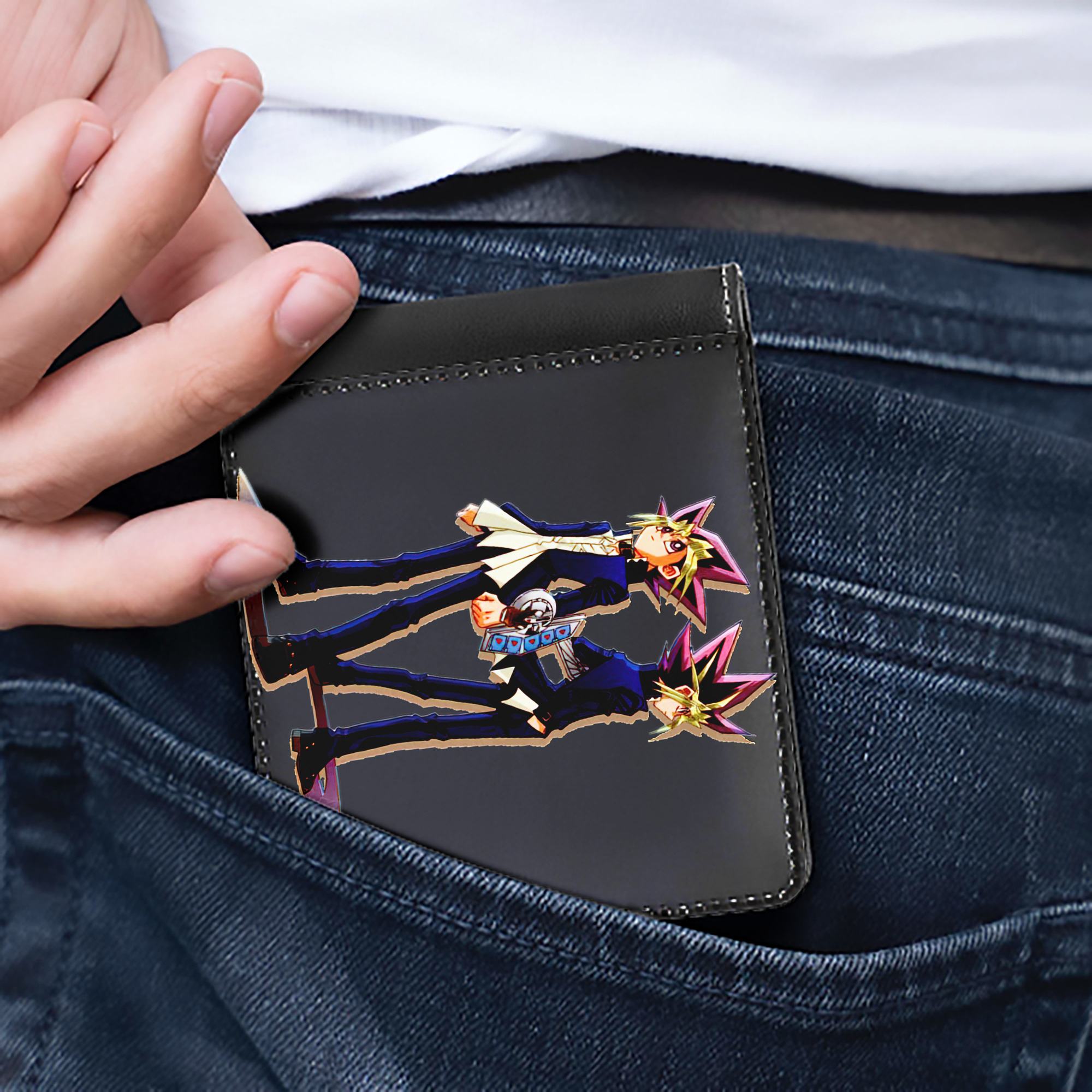 （画像用） 遊☆戯☆王 Yu-Gi-Oh! 二つ折り革財布
