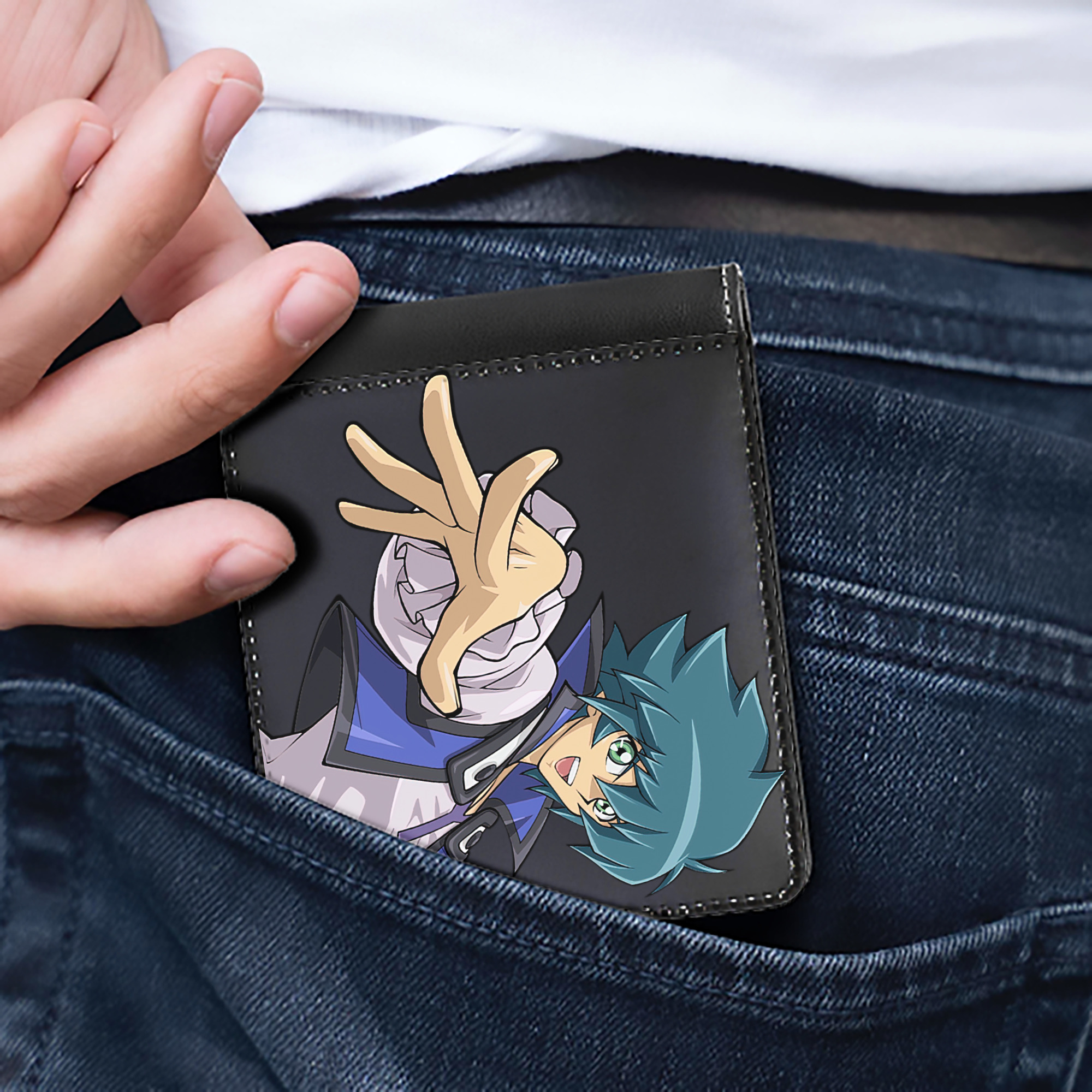 （画像用） 遊☆戯☆王 Yu-Gi-Oh! 二つ折り革財布