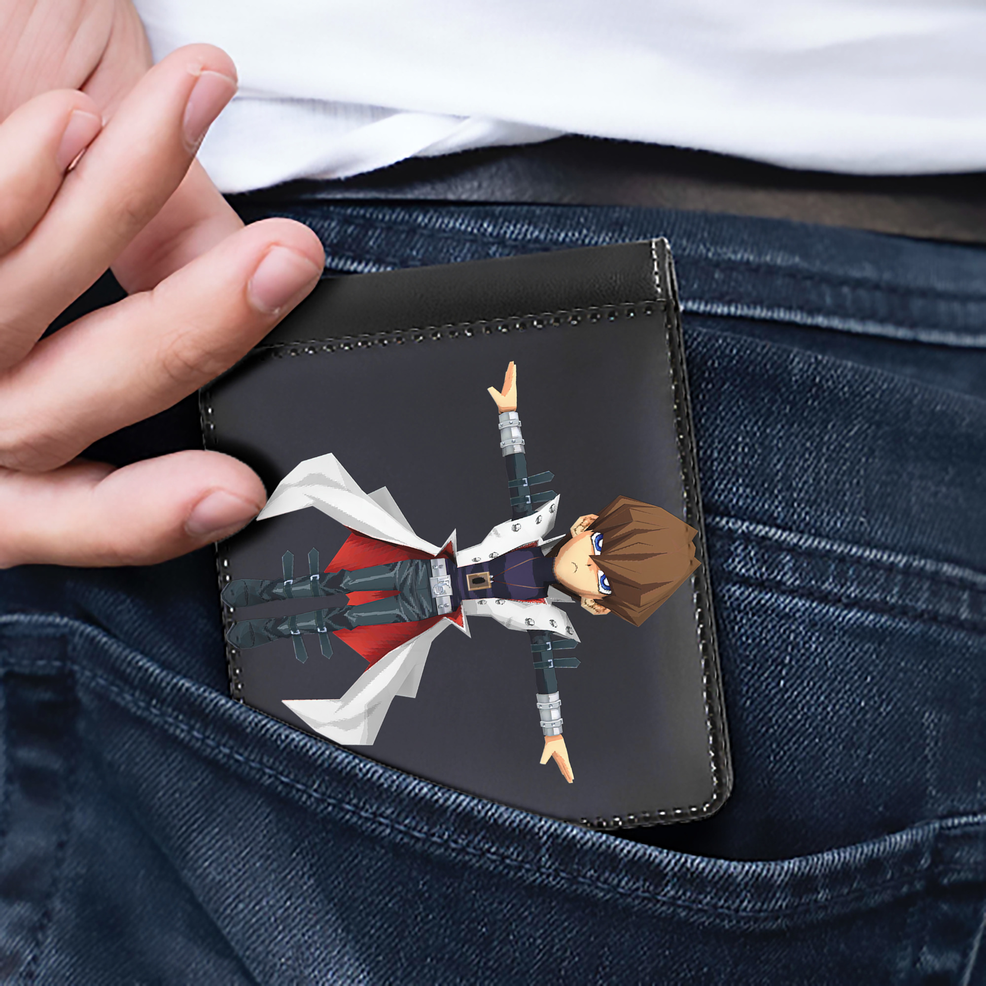 （画像用） 遊☆戯☆王 Yu-Gi-Oh! 二つ折り革財布