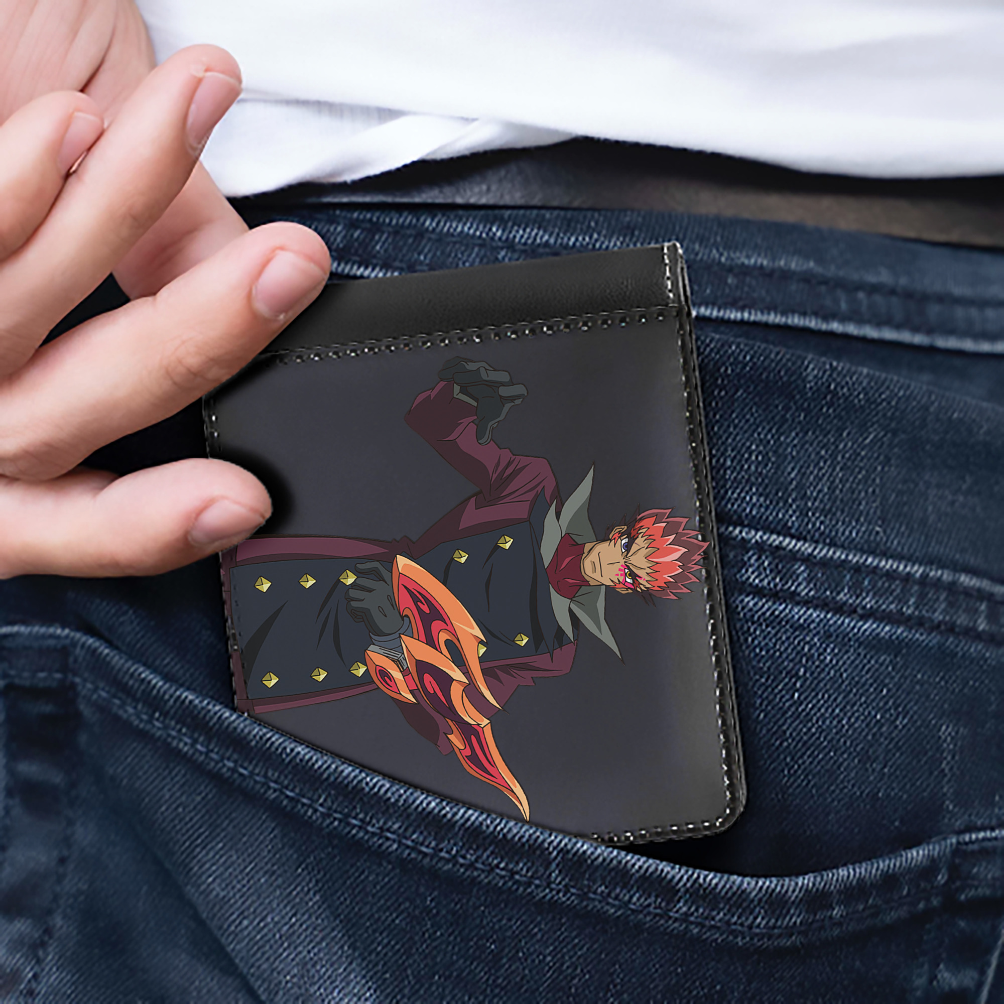 （画像用） 遊☆戯☆王 Yu-Gi-Oh! 二つ折り革財布