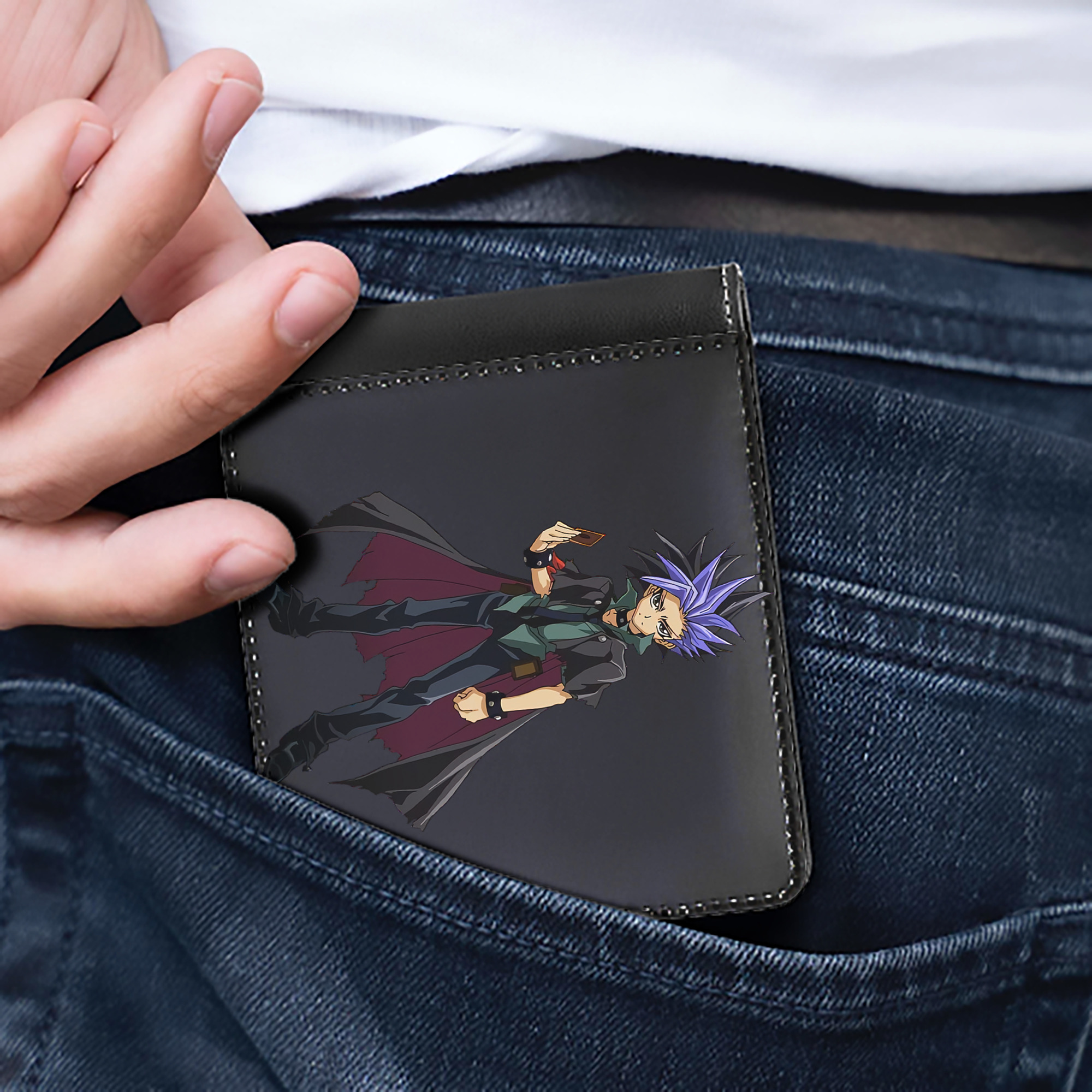 （画像用） 遊☆戯☆王 Yu-Gi-Oh! 二つ折り革財布