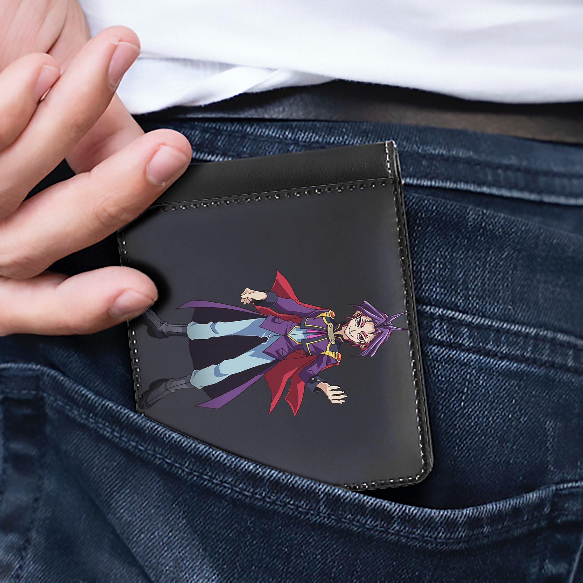 （画像用） 遊☆戯☆王 Yu-Gi-Oh! 二つ折り革財布