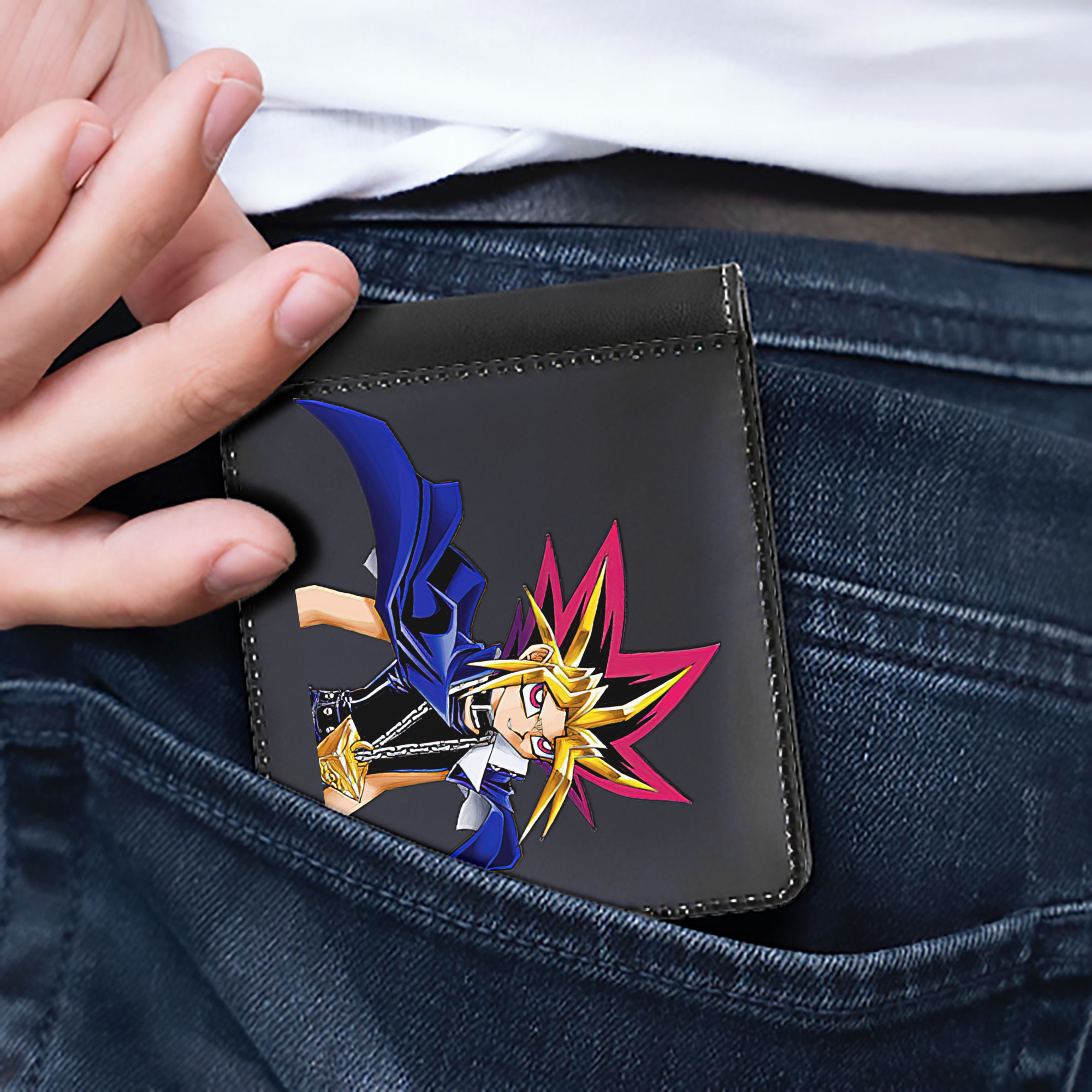 （画像用） 遊☆戯☆王 Yu-Gi-Oh! 二つ折り革財布
