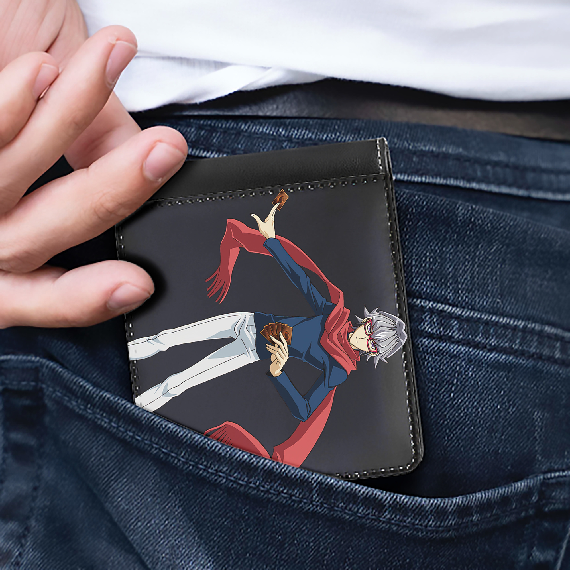 （画像用） 遊☆戯☆王 Yu-Gi-Oh! 二つ折り革財布