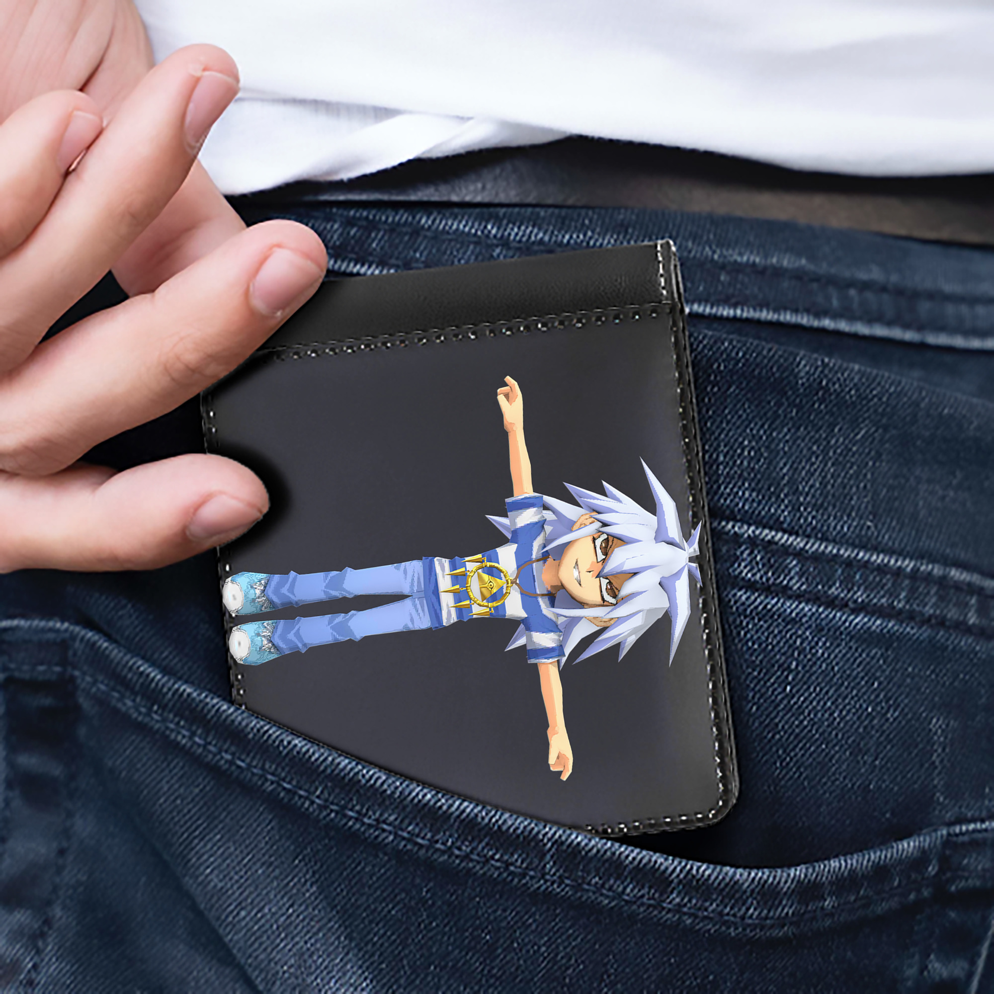 （画像用） 遊☆戯☆王 Yu-Gi-Oh! 二つ折り革財布