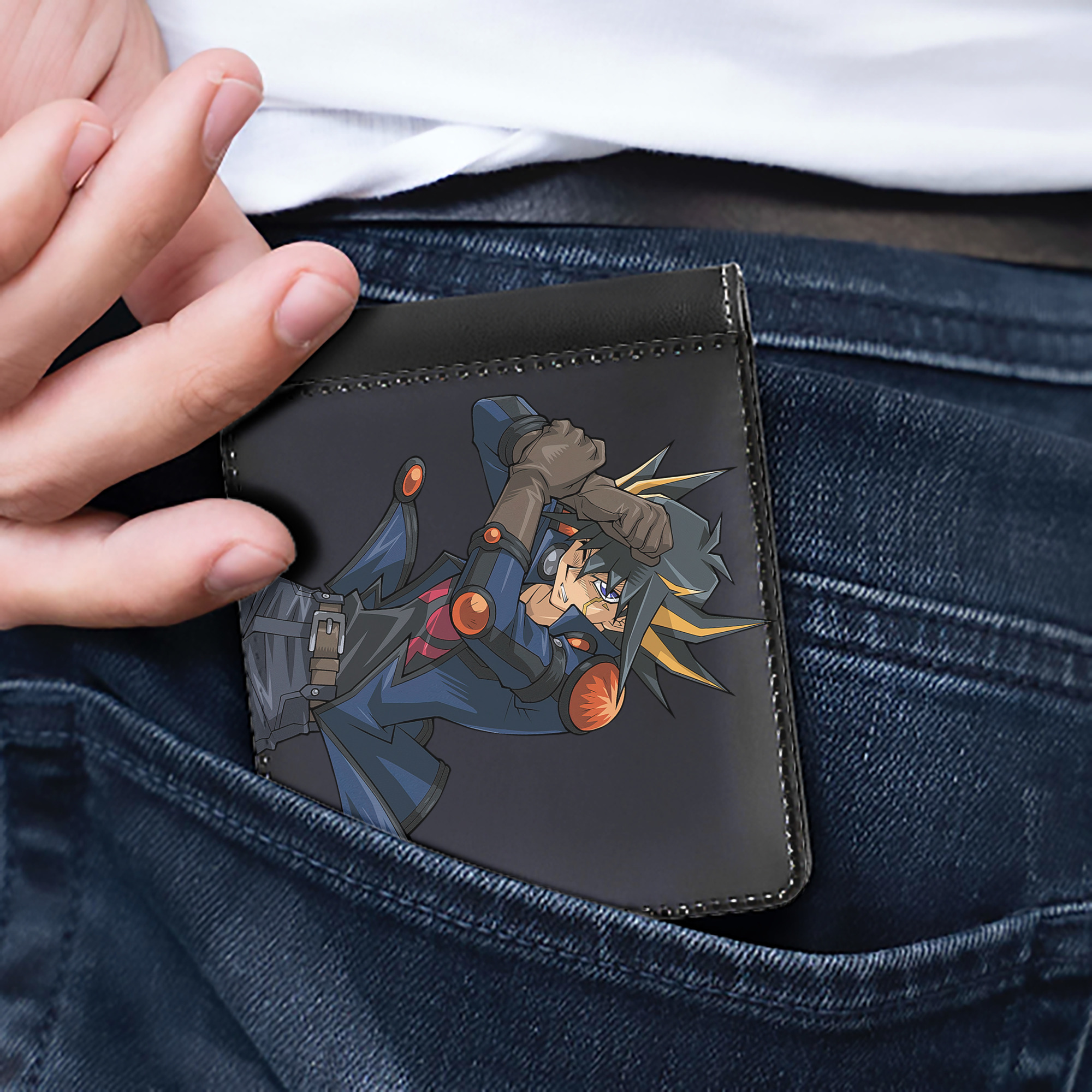 （画像用） 遊☆戯☆王 Yu-Gi-Oh! 二つ折り革財布