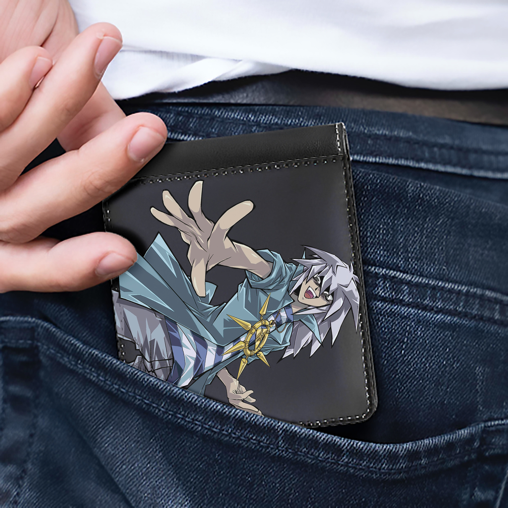 （画像用） 遊☆戯☆王 Yu-Gi-Oh! 二つ折り革財布