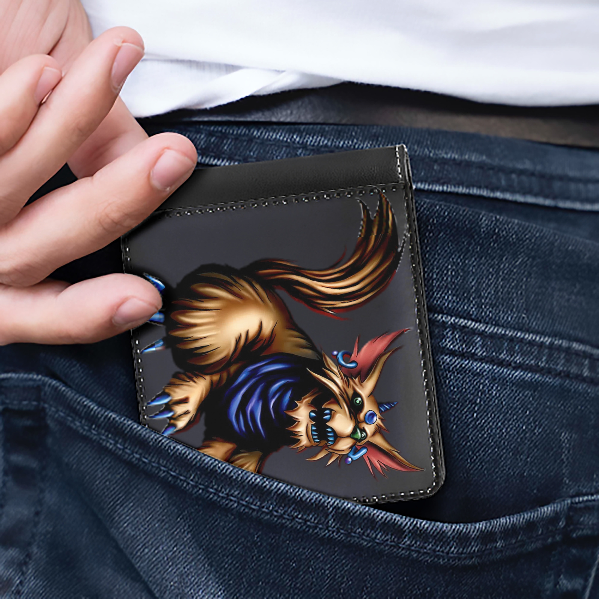 （画像用） 遊☆戯☆王 Yu-Gi-Oh! 二つ折り革財布