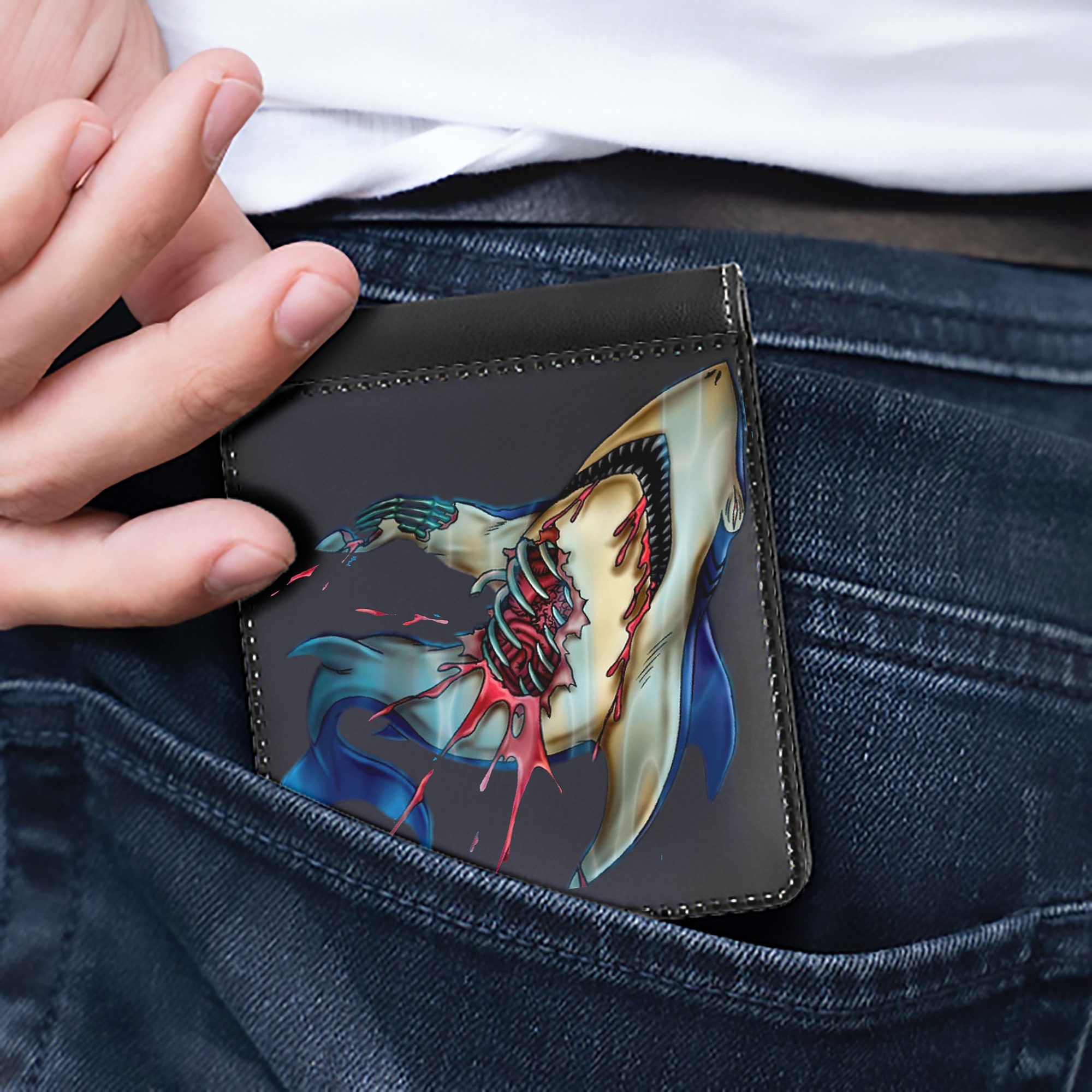 （画像用） 遊☆戯☆王 Yu-Gi-Oh! 二つ折り革財布