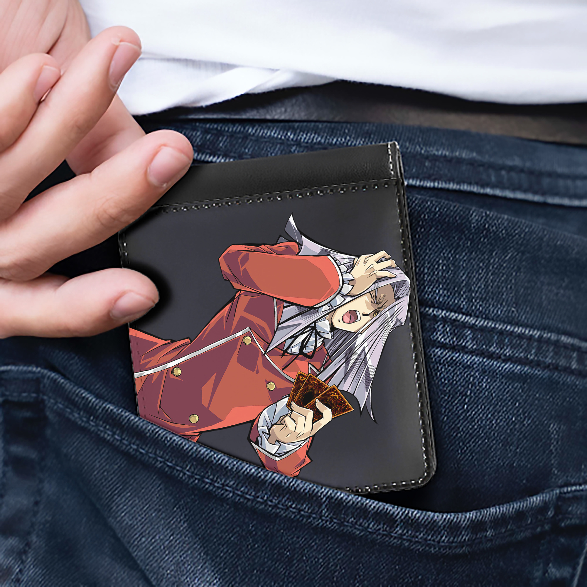 （画像用） 遊☆戯☆王 Yu-Gi-Oh! 二つ折り革財布