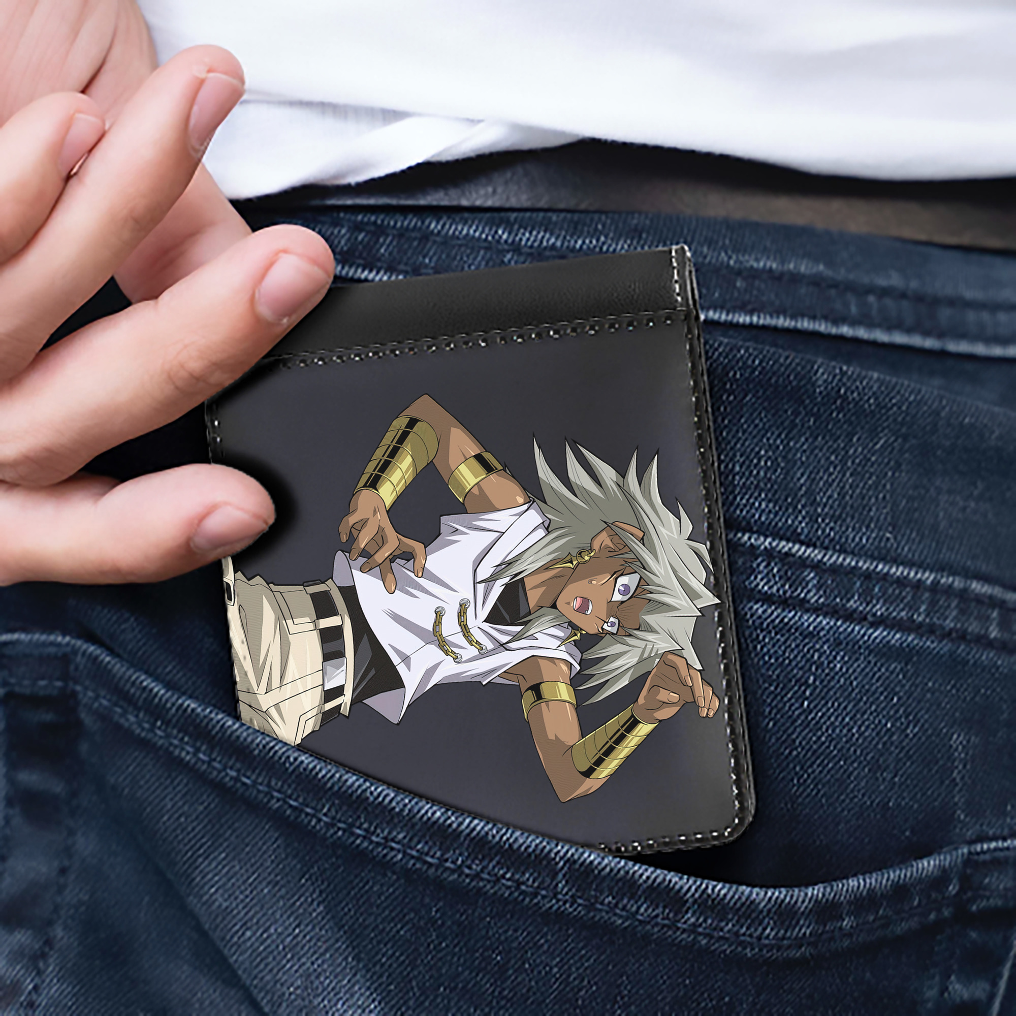（画像用） 遊☆戯☆王 Yu-Gi-Oh! 二つ折り革財布