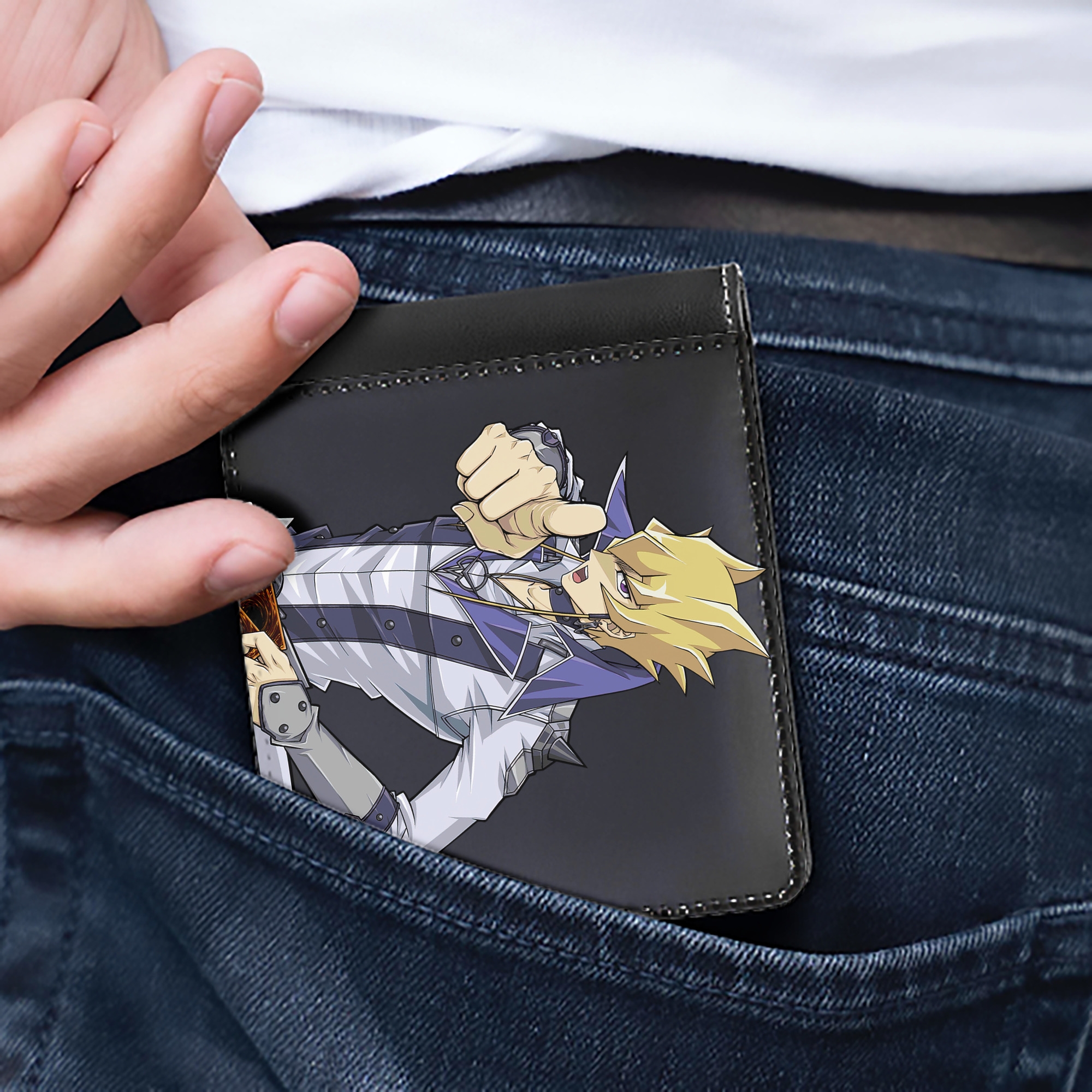 （画像用） 遊☆戯☆王 Yu-Gi-Oh! 二つ折り革財布