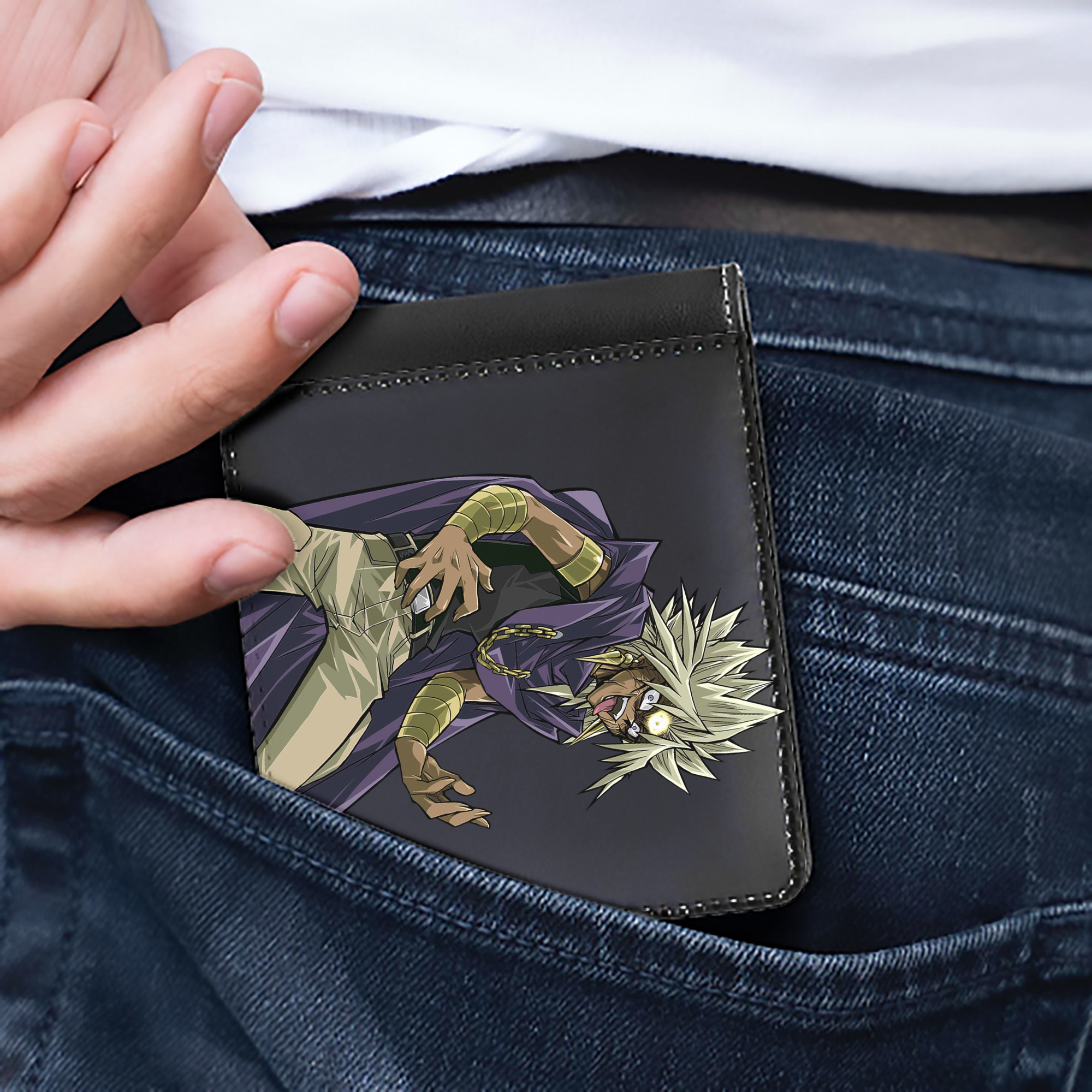 （画像用） 遊☆戯☆王 Yu-Gi-Oh! 二つ折り革財布