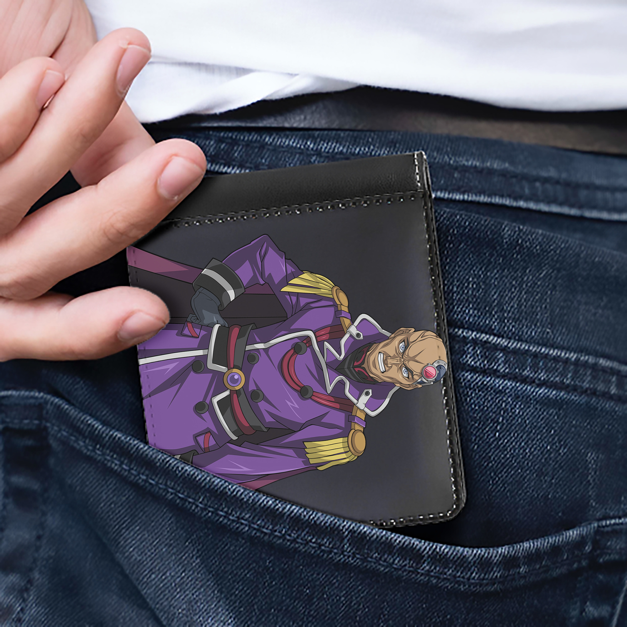 （画像用） 遊☆戯☆王 Yu-Gi-Oh! 二つ折り革財布