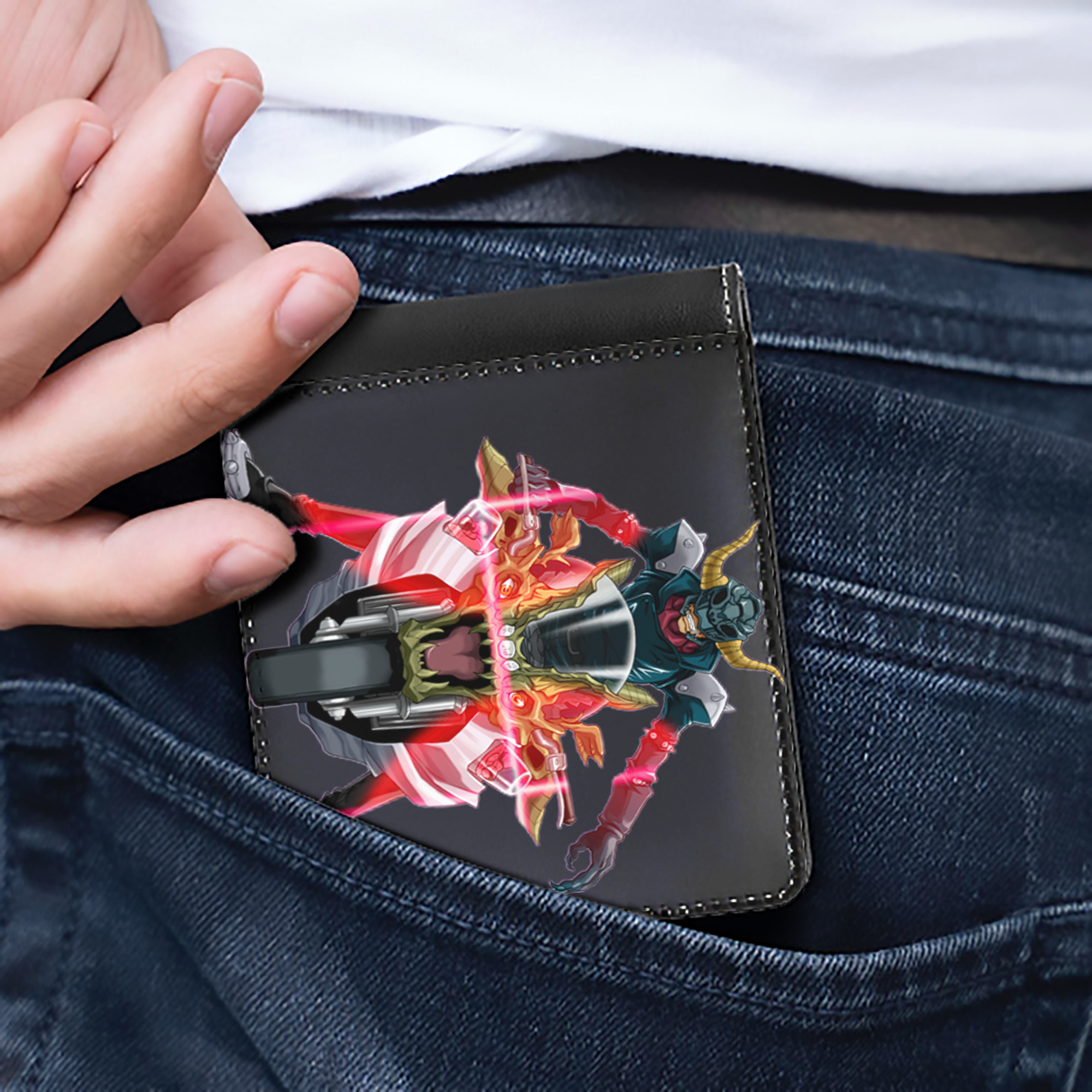 （画像用） 遊☆戯☆王 Yu-Gi-Oh! 二つ折り革財布