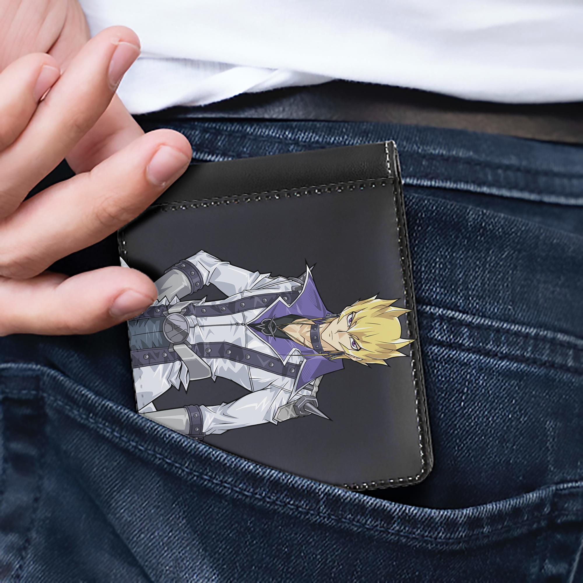 （画像用） 遊☆戯☆王 Yu-Gi-Oh! 二つ折り革財布