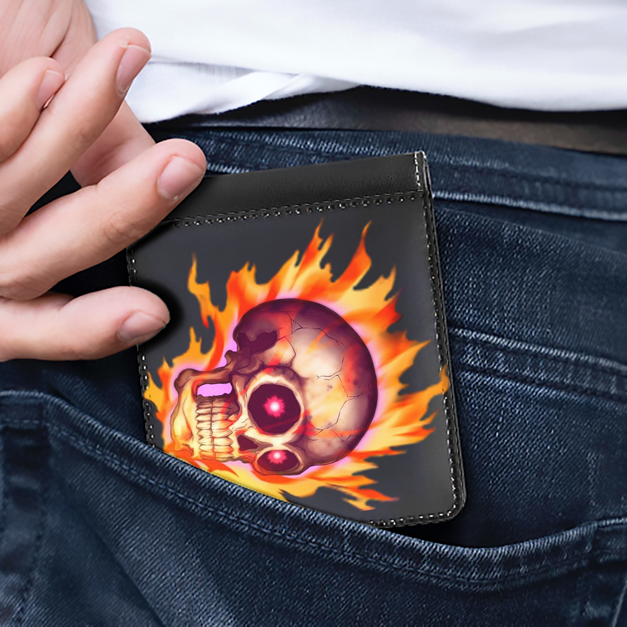 （画像用） 遊☆戯☆王 Yu-Gi-Oh! 二つ折り革財布