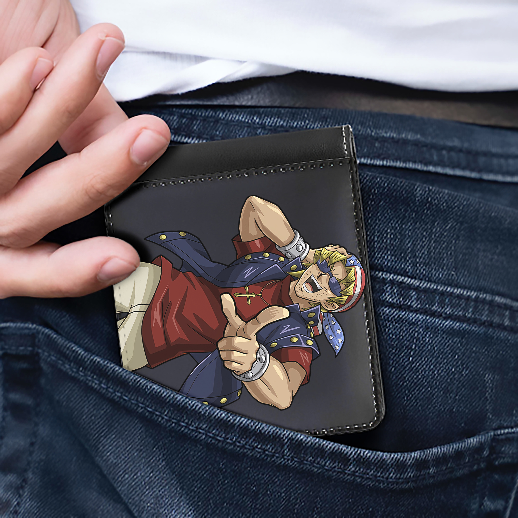 （画像用） 遊☆戯☆王 Yu-Gi-Oh! 二つ折り革財布
