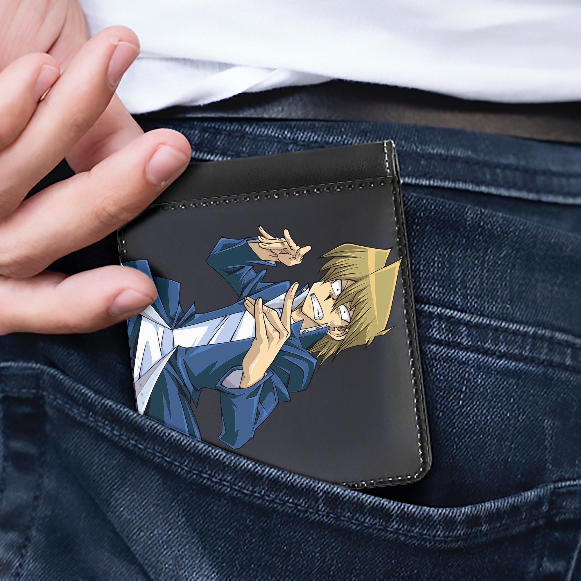 （画像用） 遊☆戯☆王 Yu-Gi-Oh! 二つ折り革財布
