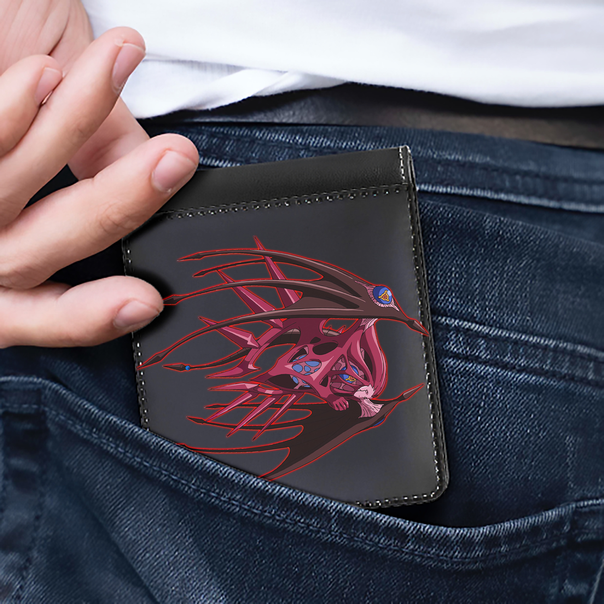 （画像用） 遊☆戯☆王 Yu-Gi-Oh! 二つ折り革財布