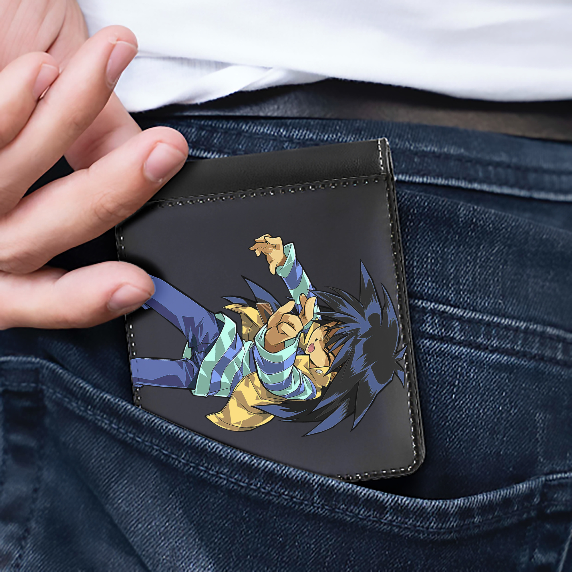 （画像用） 遊☆戯☆王 Yu-Gi-Oh! 二つ折り革財布