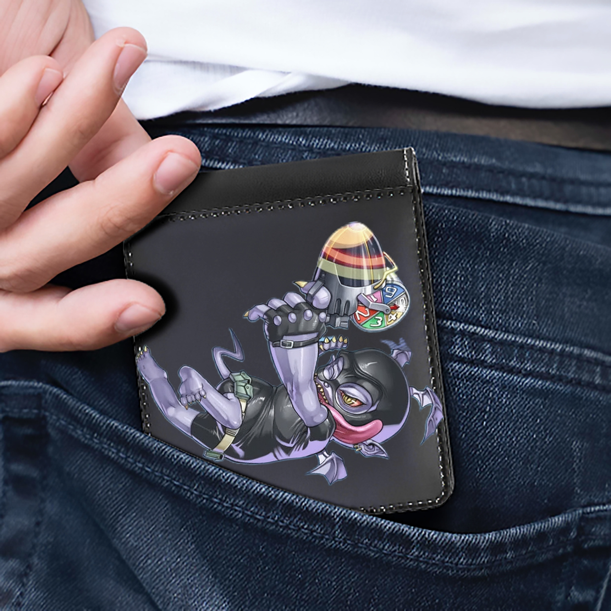 （画像用） 遊☆戯☆王 Yu-Gi-Oh! 二つ折り革財布
