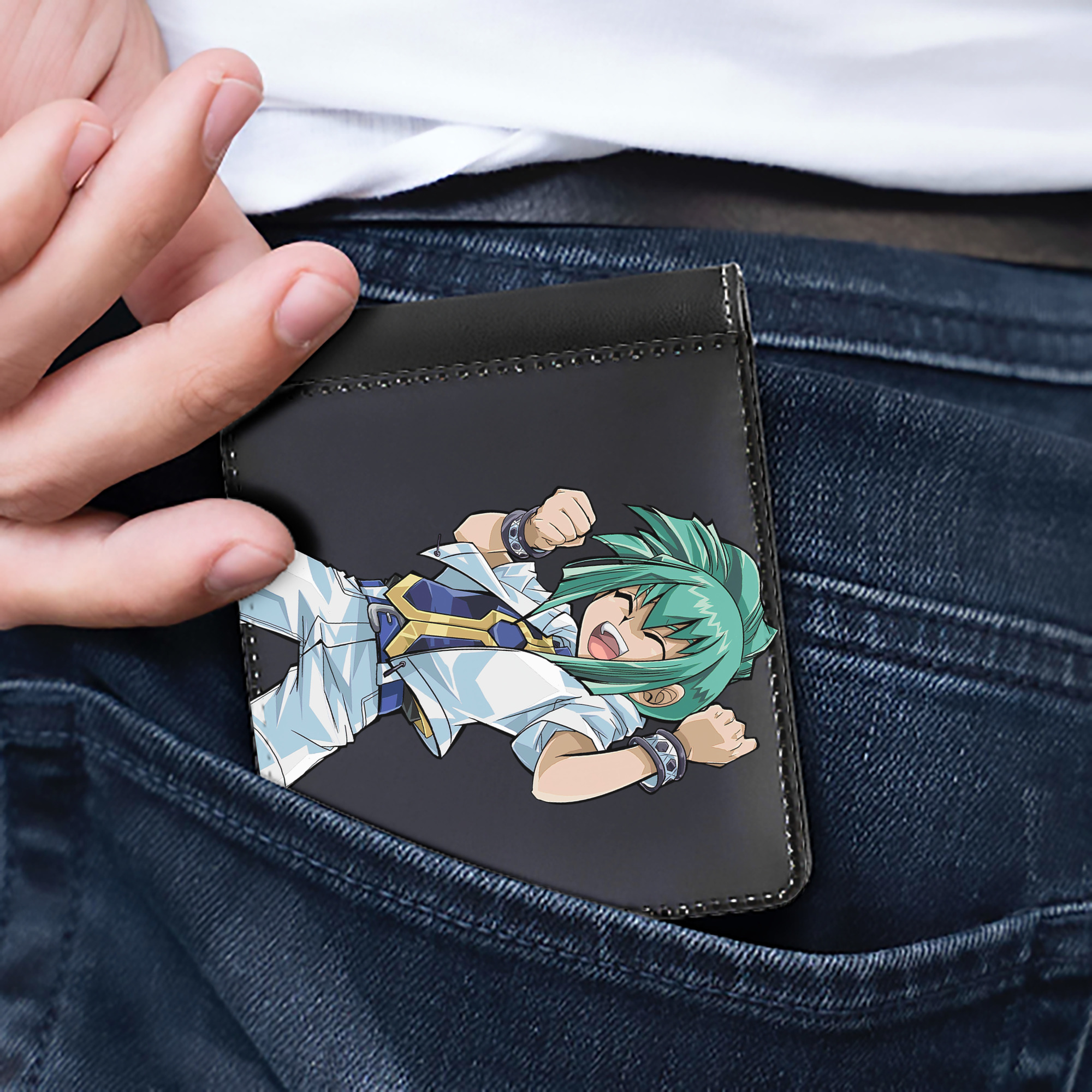 （画像用） 遊☆戯☆王 Yu-Gi-Oh! 二つ折り革財布