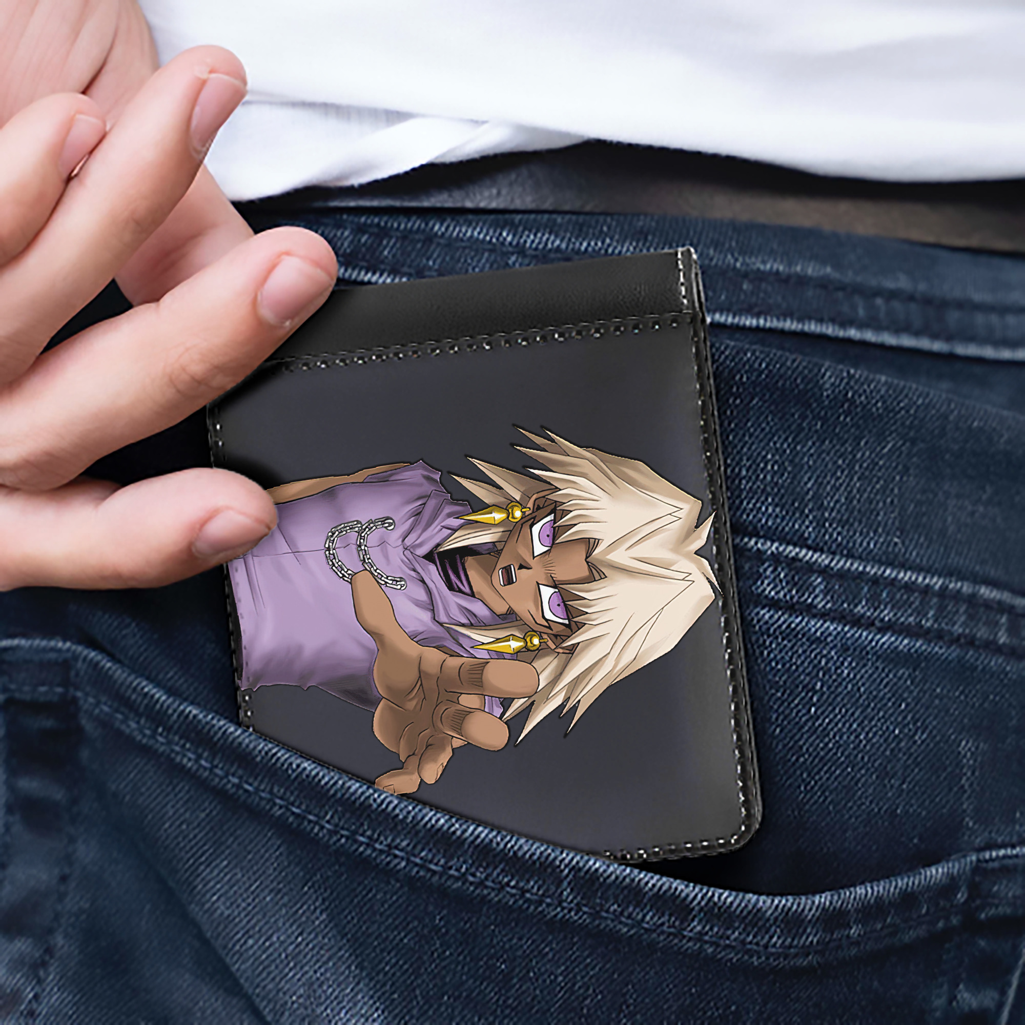 （画像用） 遊☆戯☆王 Yu-Gi-Oh! 二つ折り革財布