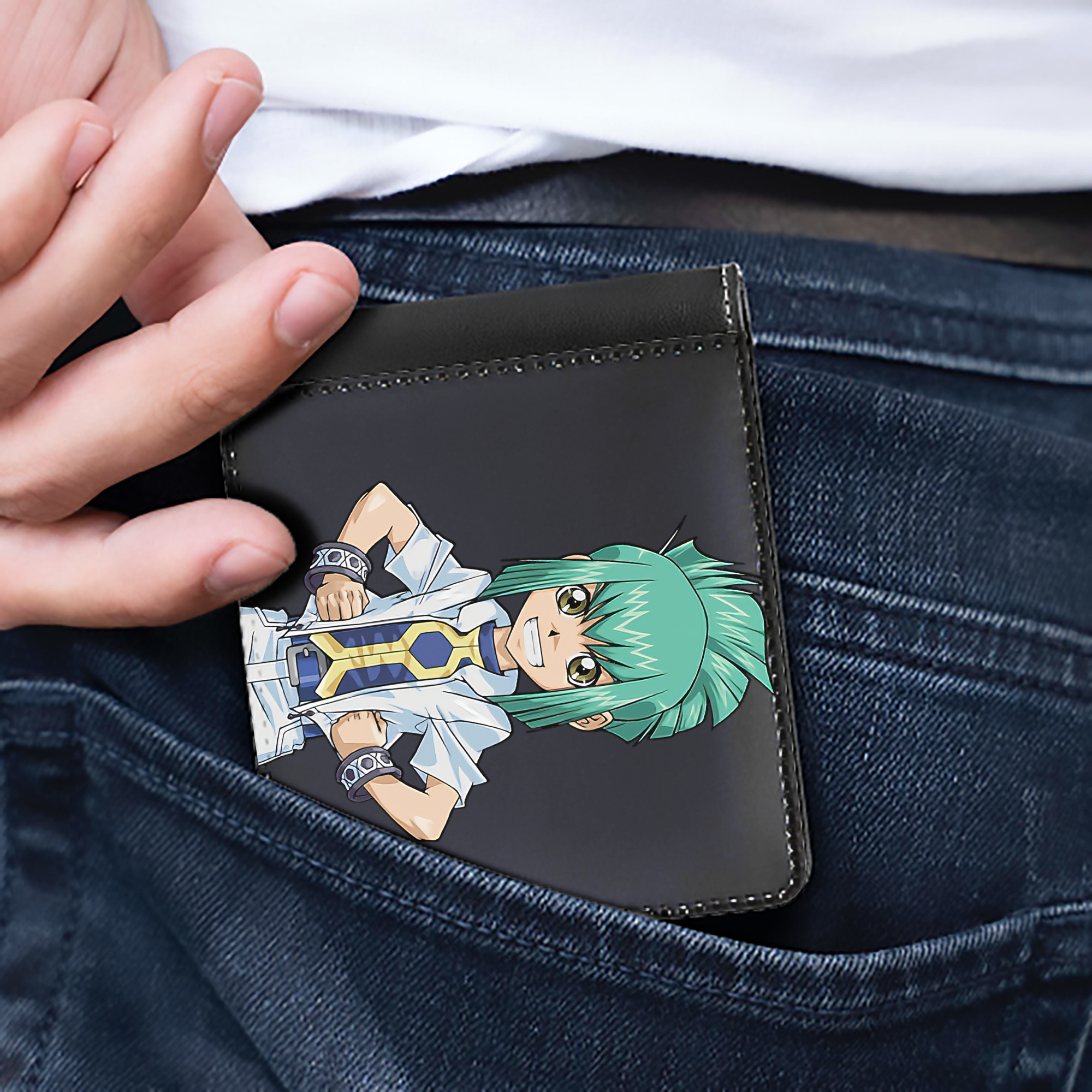 （画像用） 遊☆戯☆王 Yu-Gi-Oh! 二つ折り革財布