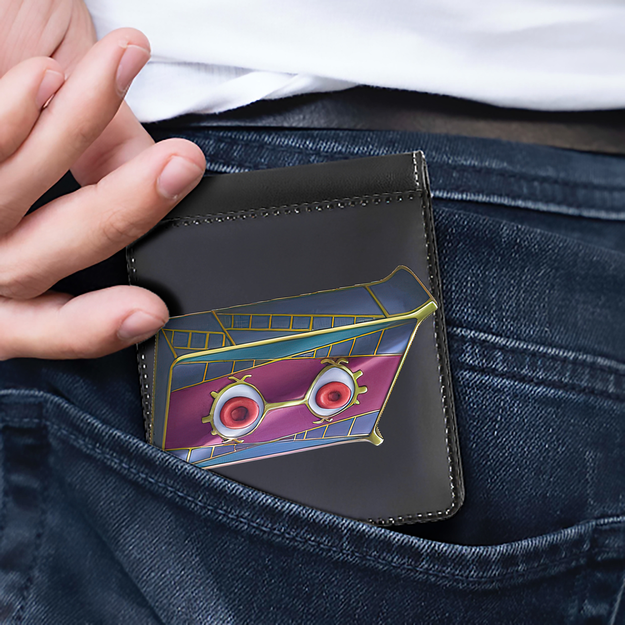 （画像用） 遊☆戯☆王 Yu-Gi-Oh! 二つ折り革財布