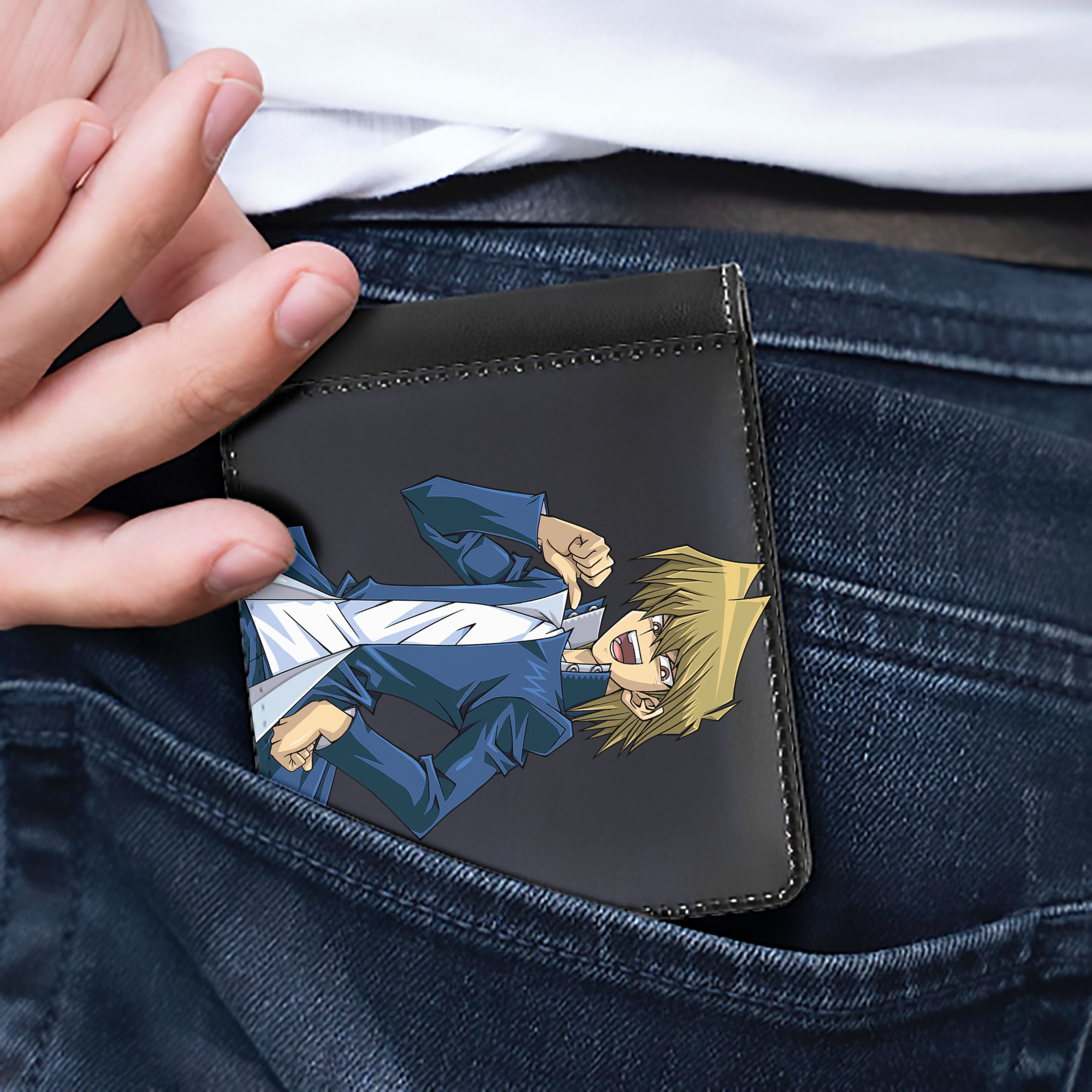 （画像用） 遊☆戯☆王 Yu-Gi-Oh! 二つ折り革財布