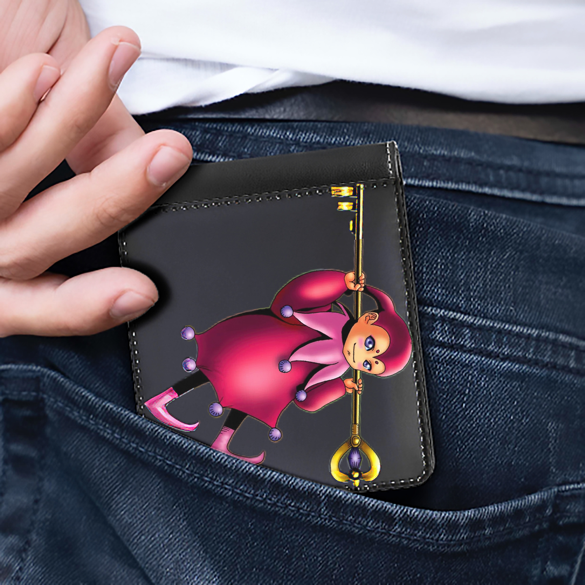 （画像用） 遊☆戯☆王 Yu-Gi-Oh! 二つ折り革財布