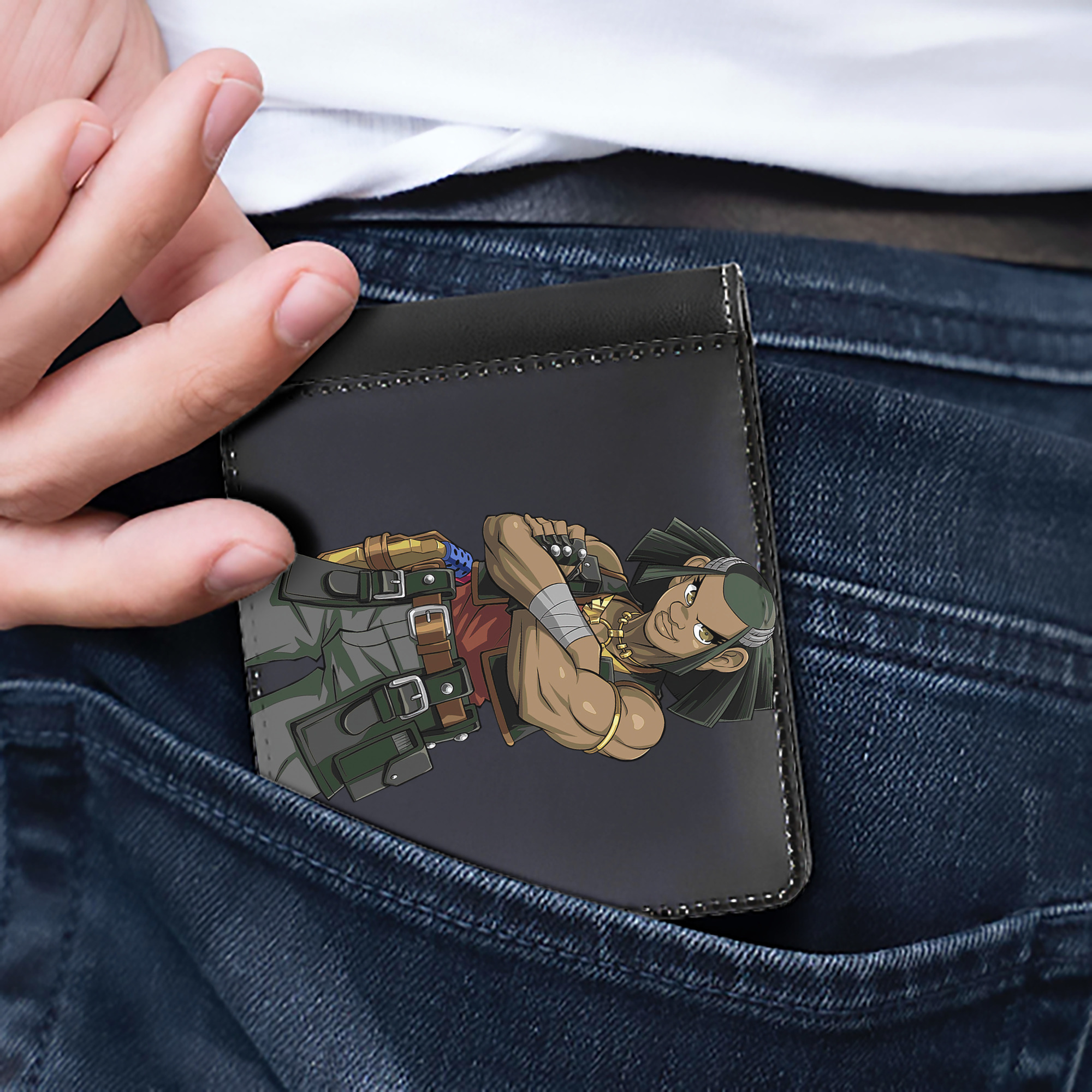 （画像用） 遊☆戯☆王 Yu-Gi-Oh! 二つ折り革財布