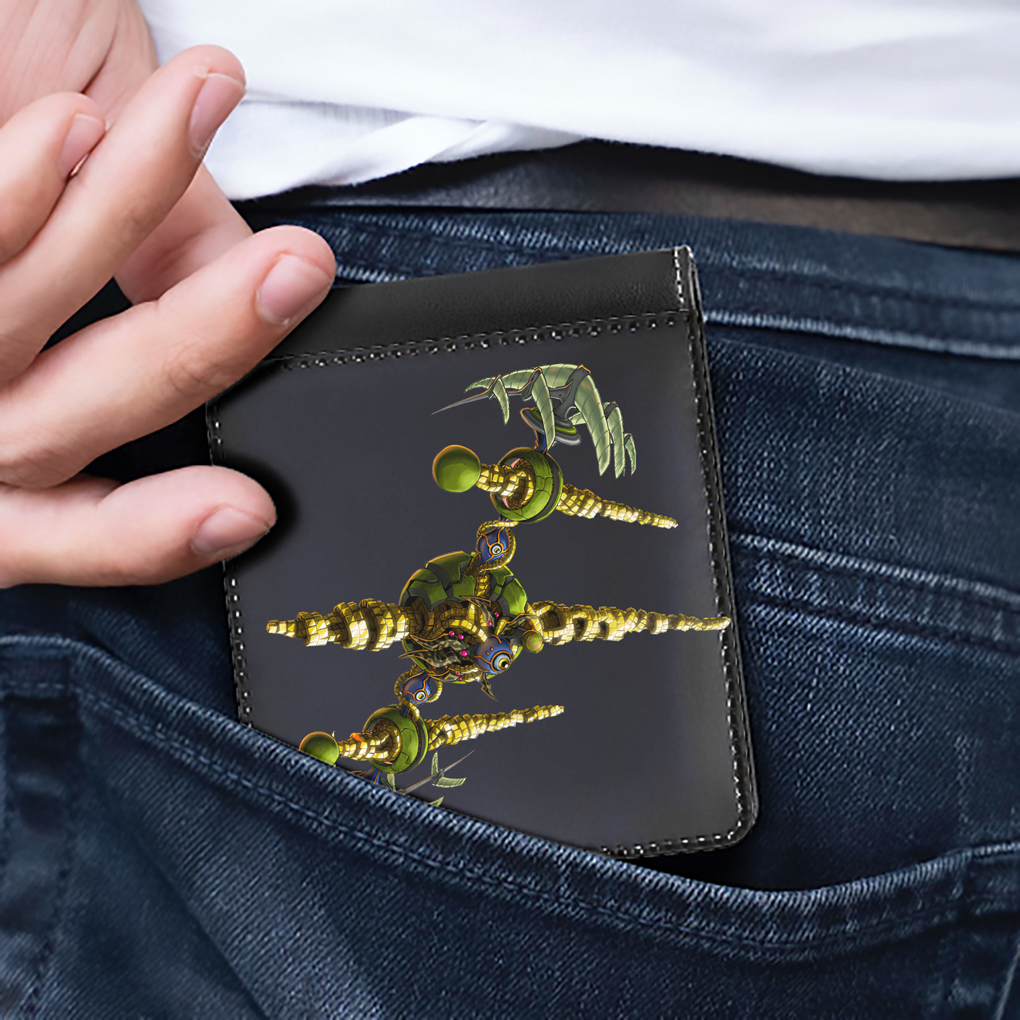 （画像用） 遊☆戯☆王 Yu-Gi-Oh! 二つ折り革財布