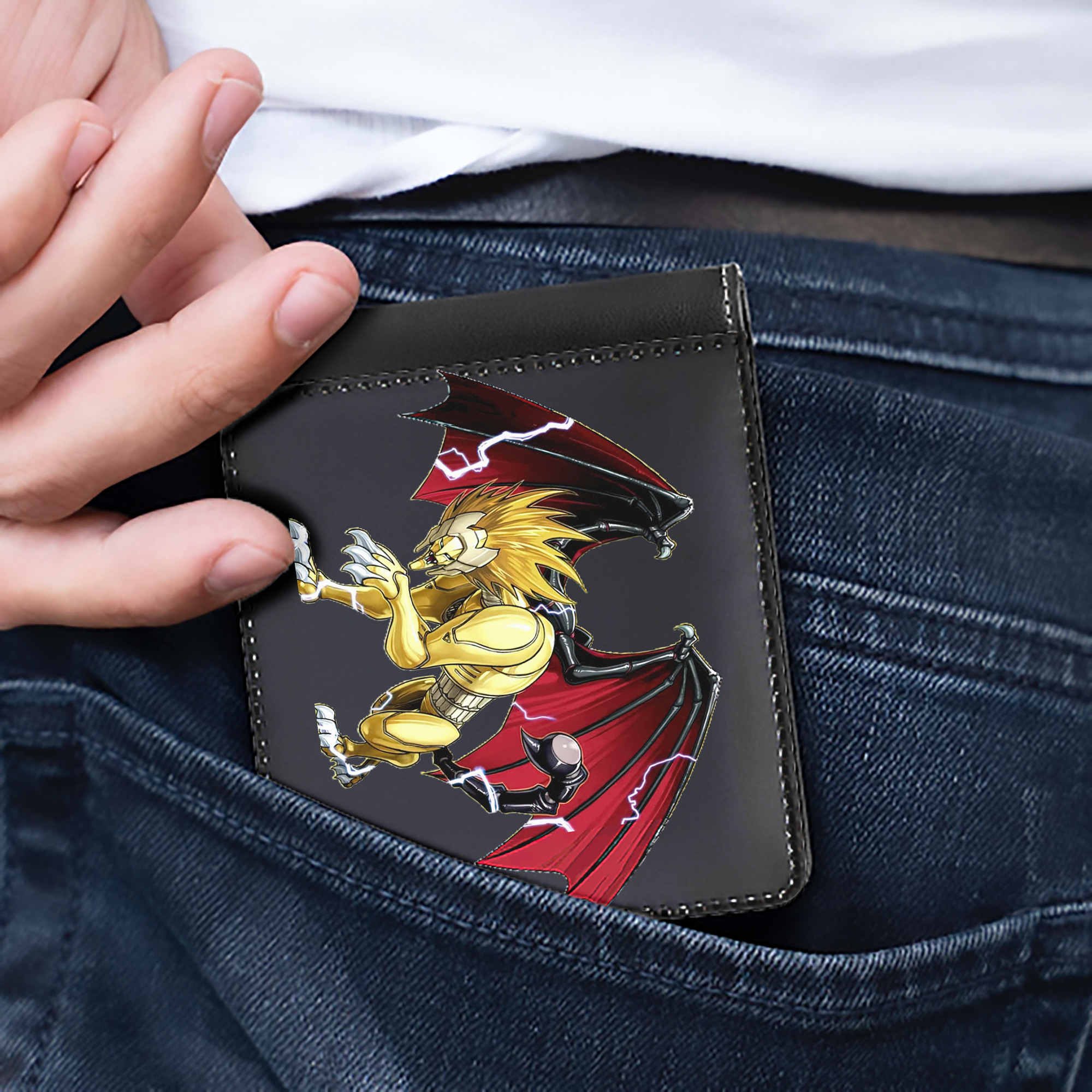 （画像用） 遊☆戯☆王 Yu-Gi-Oh! 二つ折り革財布