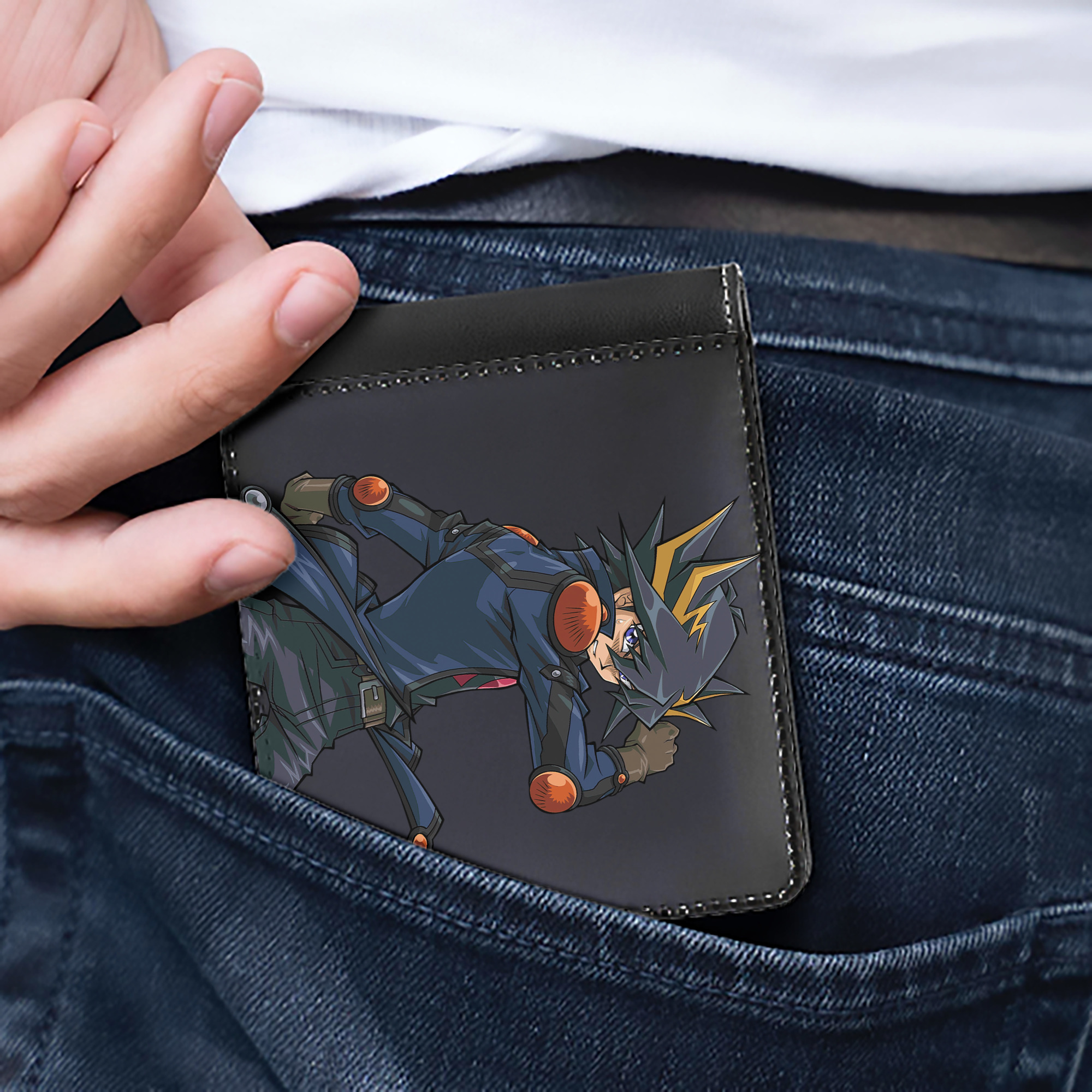 （画像用） 遊☆戯☆王 Yu-Gi-Oh! 二つ折り革財布