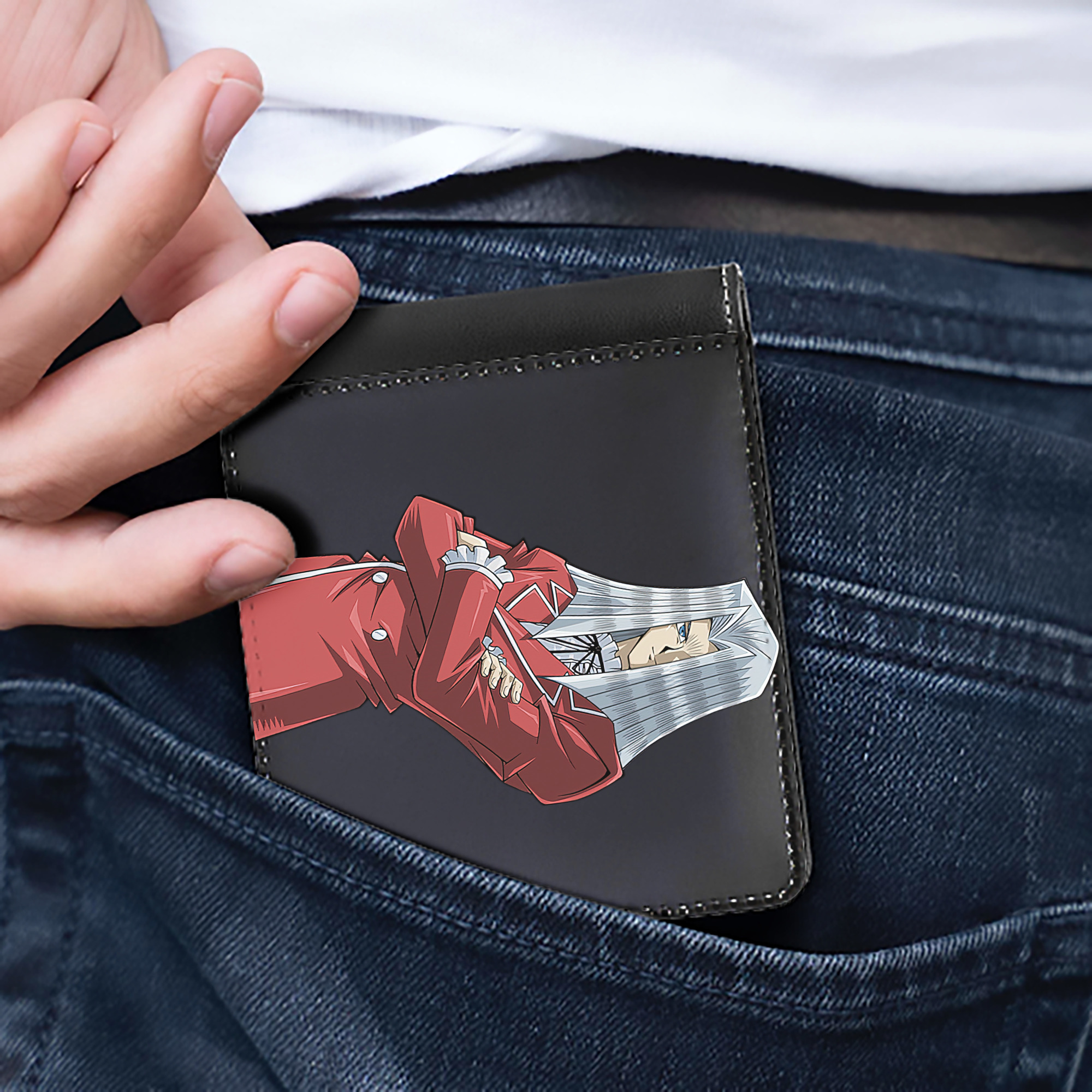 （画像用） 遊☆戯☆王 Yu-Gi-Oh! 二つ折り革財布