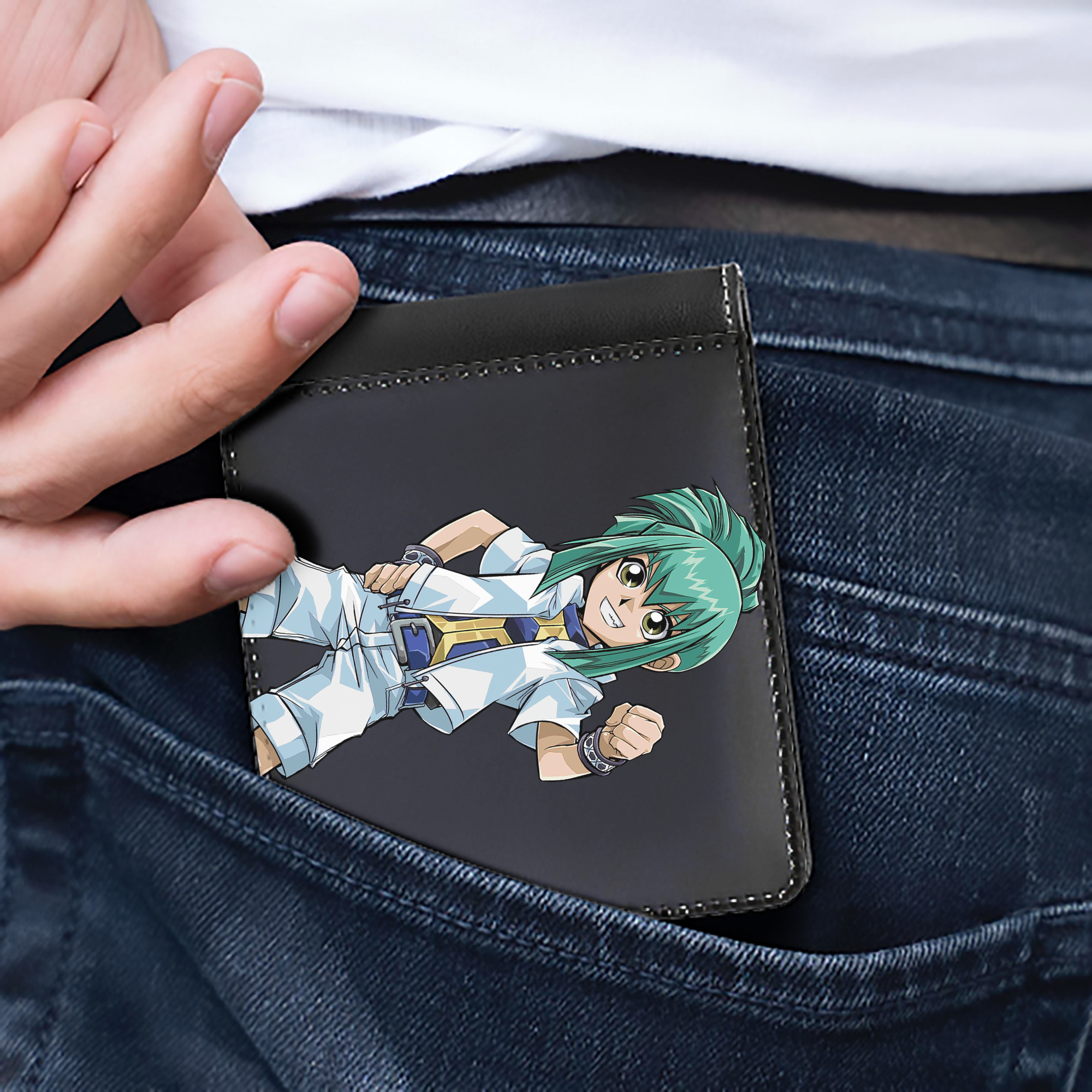 （画像用） 遊☆戯☆王 Yu-Gi-Oh! 二つ折り革財布