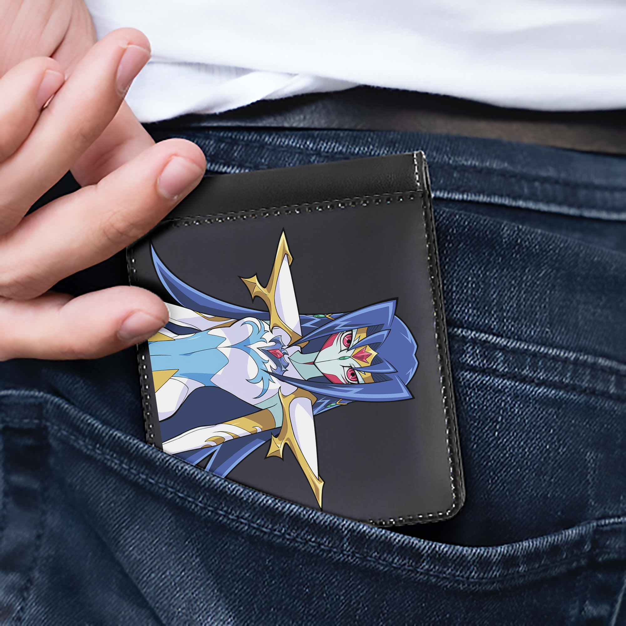 （画像用） 遊☆戯☆王 Yu-Gi-Oh! 二つ折り革財布