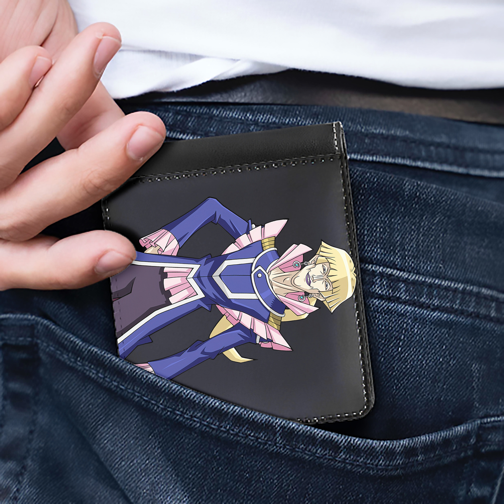 （画像用） 遊☆戯☆王 Yu-Gi-Oh! 二つ折り革財布