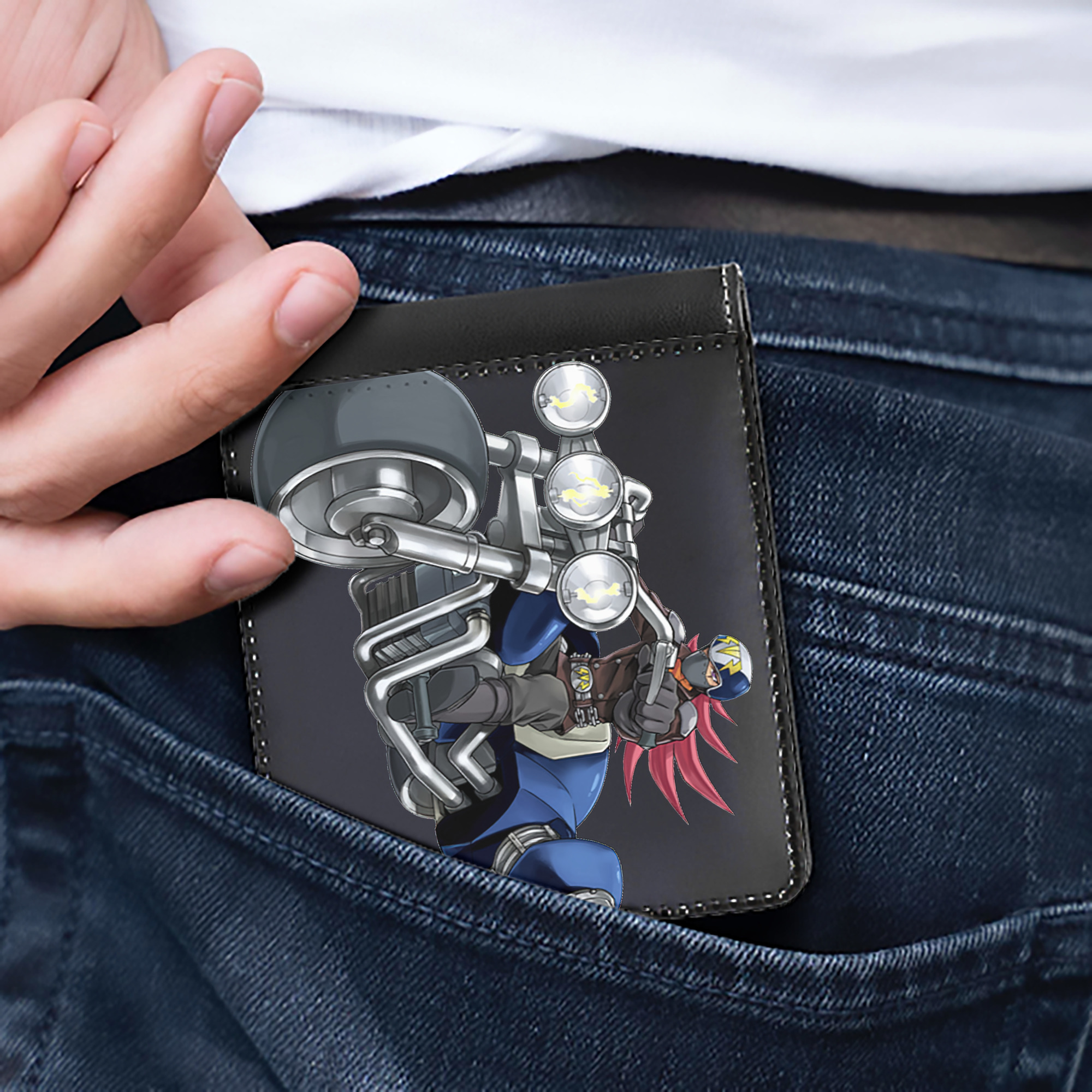 （画像用） 遊☆戯☆王 Yu-Gi-Oh! 二つ折り革財布