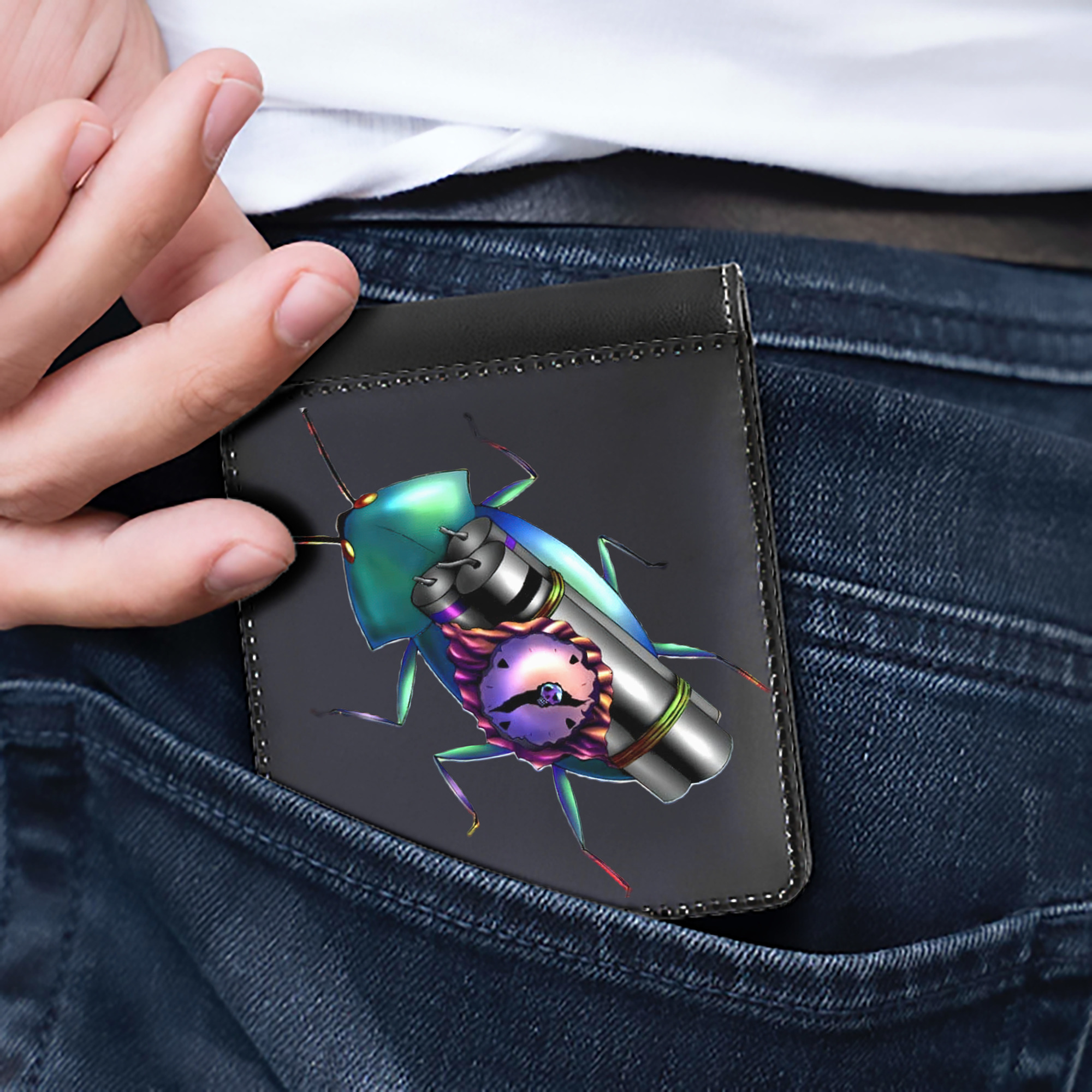 （画像用） 遊☆戯☆王 Yu-Gi-Oh! 二つ折り革財布