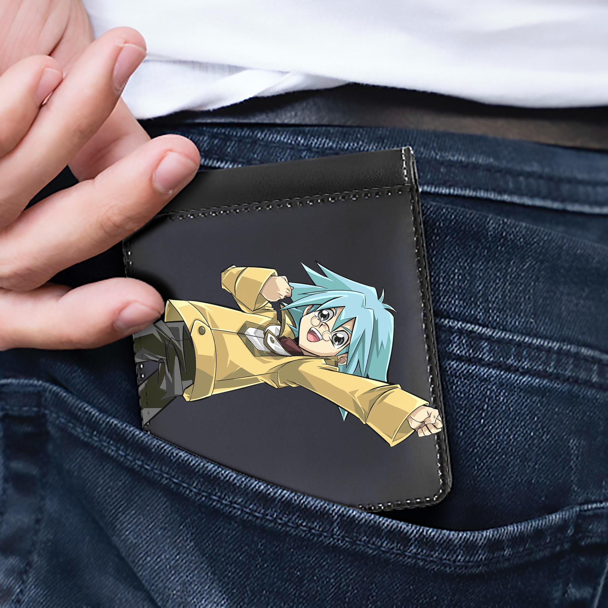 （画像用） 遊☆戯☆王 Yu-Gi-Oh! 二つ折り革財布