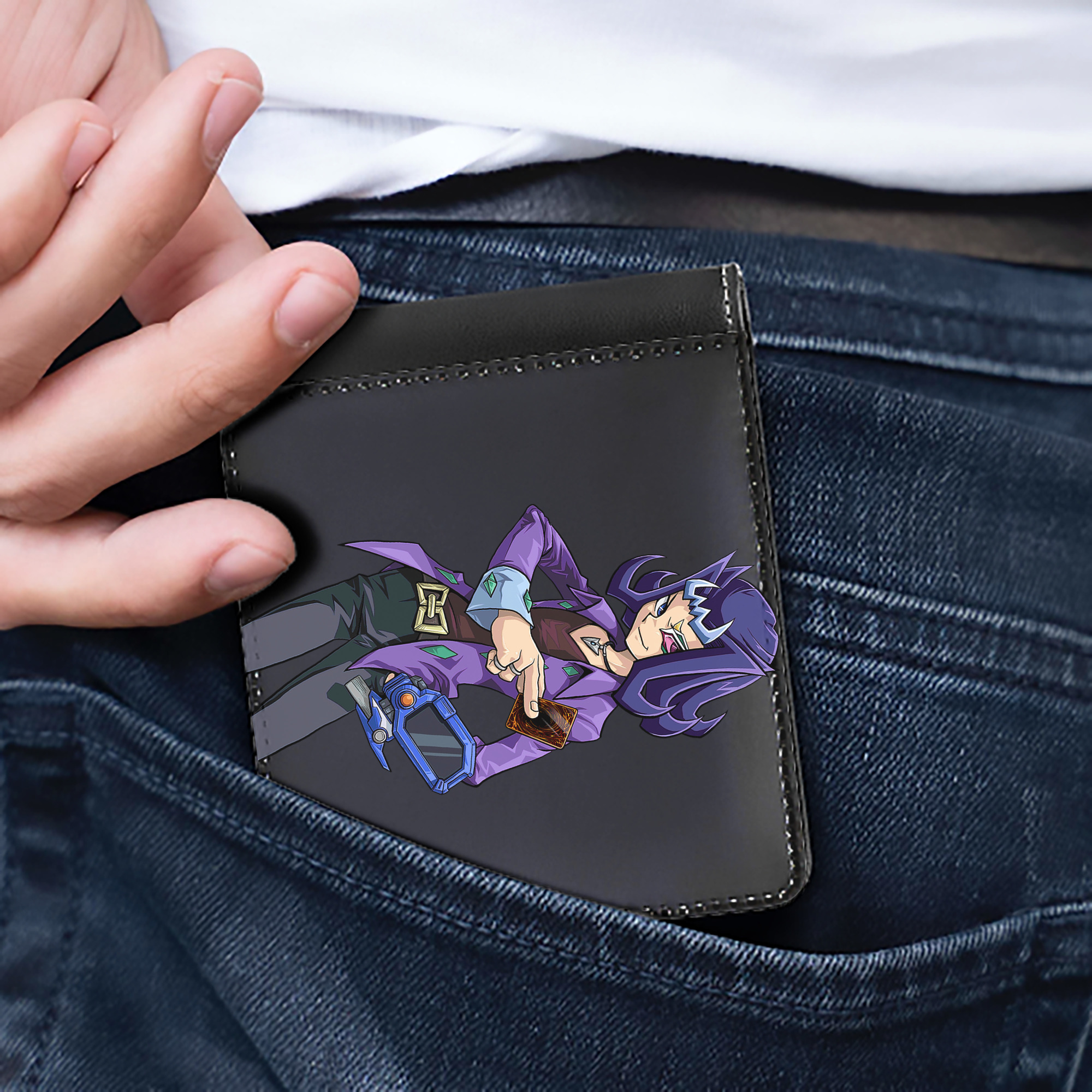 （画像用） 遊☆戯☆王 Yu-Gi-Oh! 二つ折り革財布