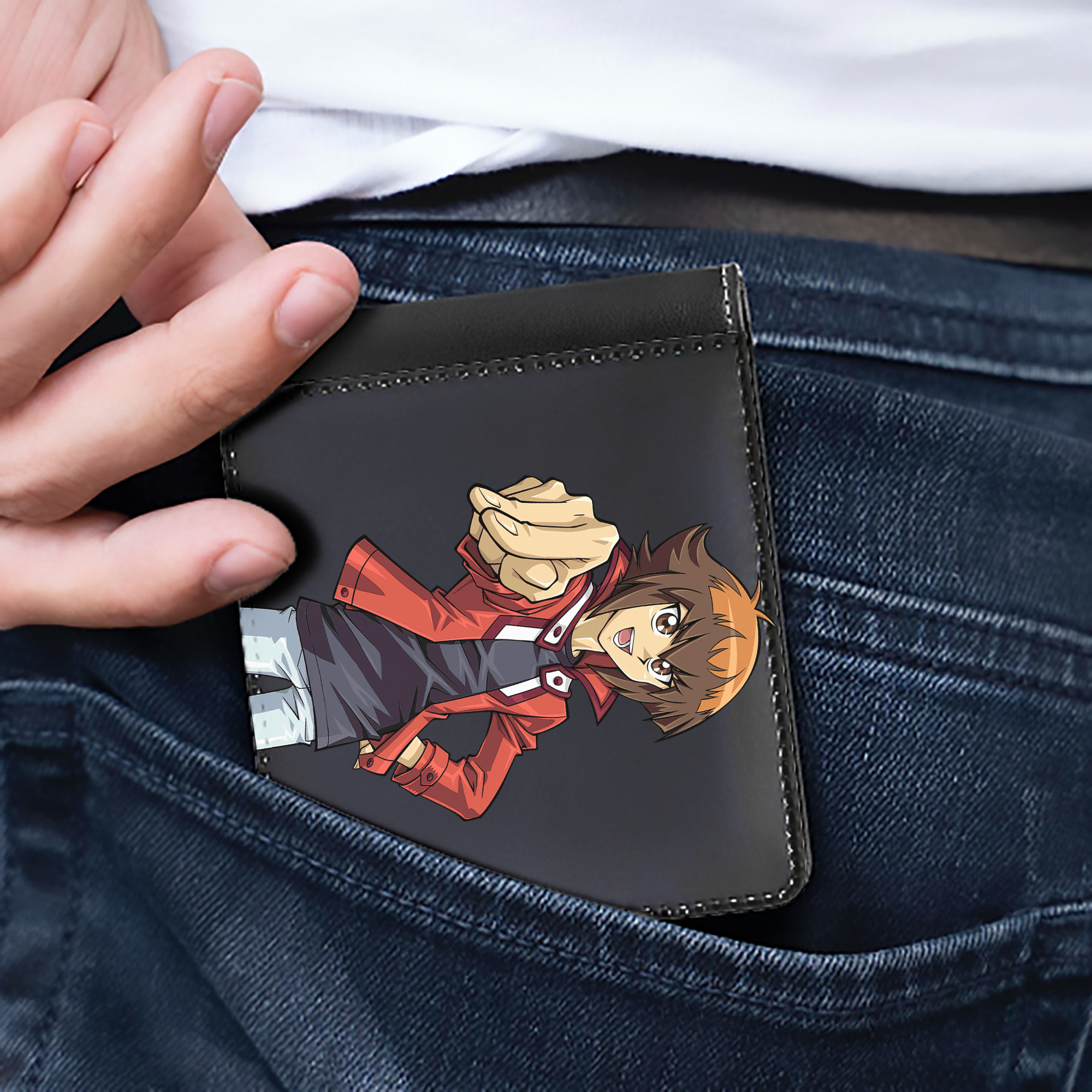 （画像用） 遊☆戯☆王 Yu-Gi-Oh! 二つ折り革財布