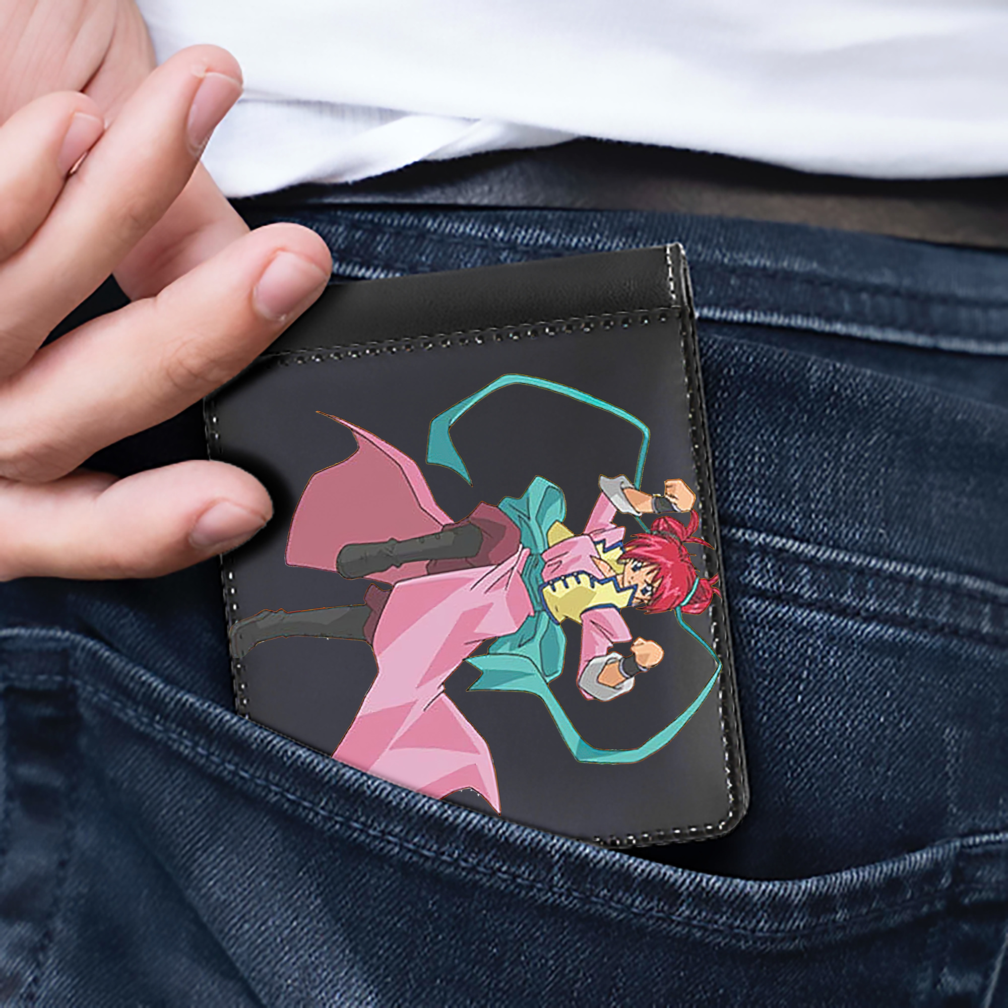 （画像用） 遊☆戯☆王 Yu-Gi-Oh! 二つ折り革財布
