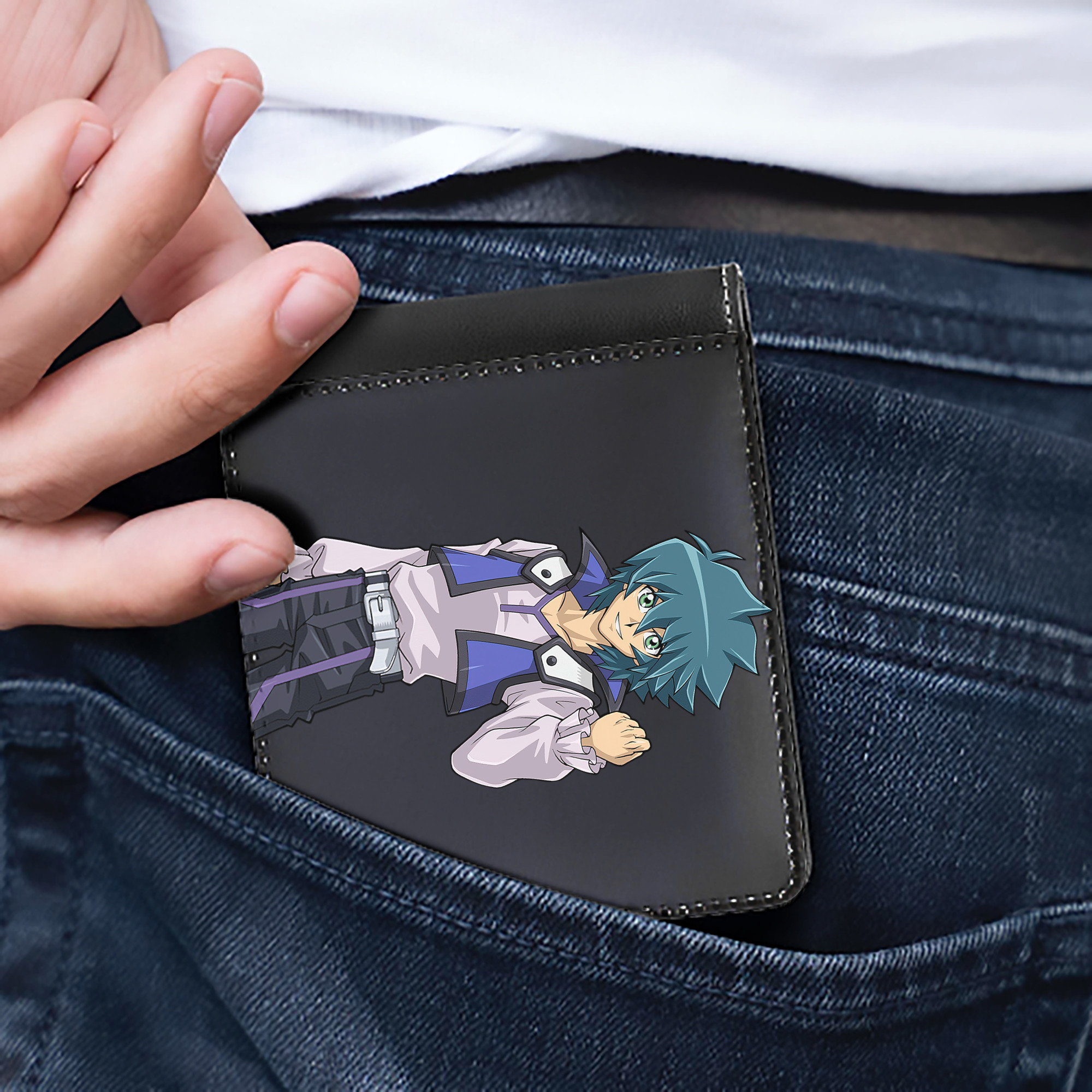 （画像用） 遊☆戯☆王 Yu-Gi-Oh! 二つ折り革財布