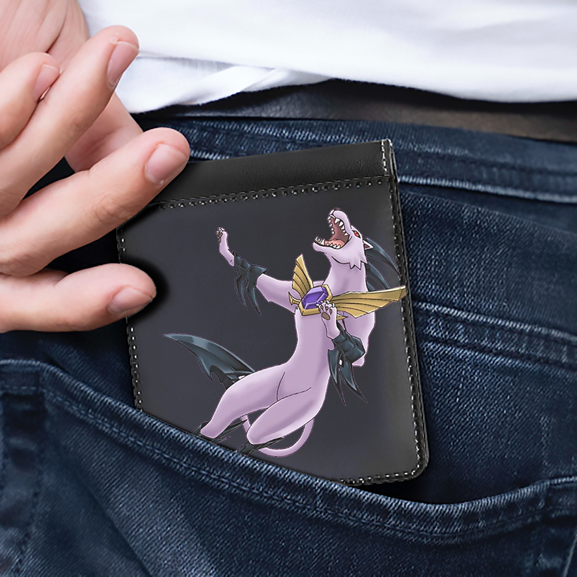 （画像用） 遊☆戯☆王 Yu-Gi-Oh! 二つ折り革財布