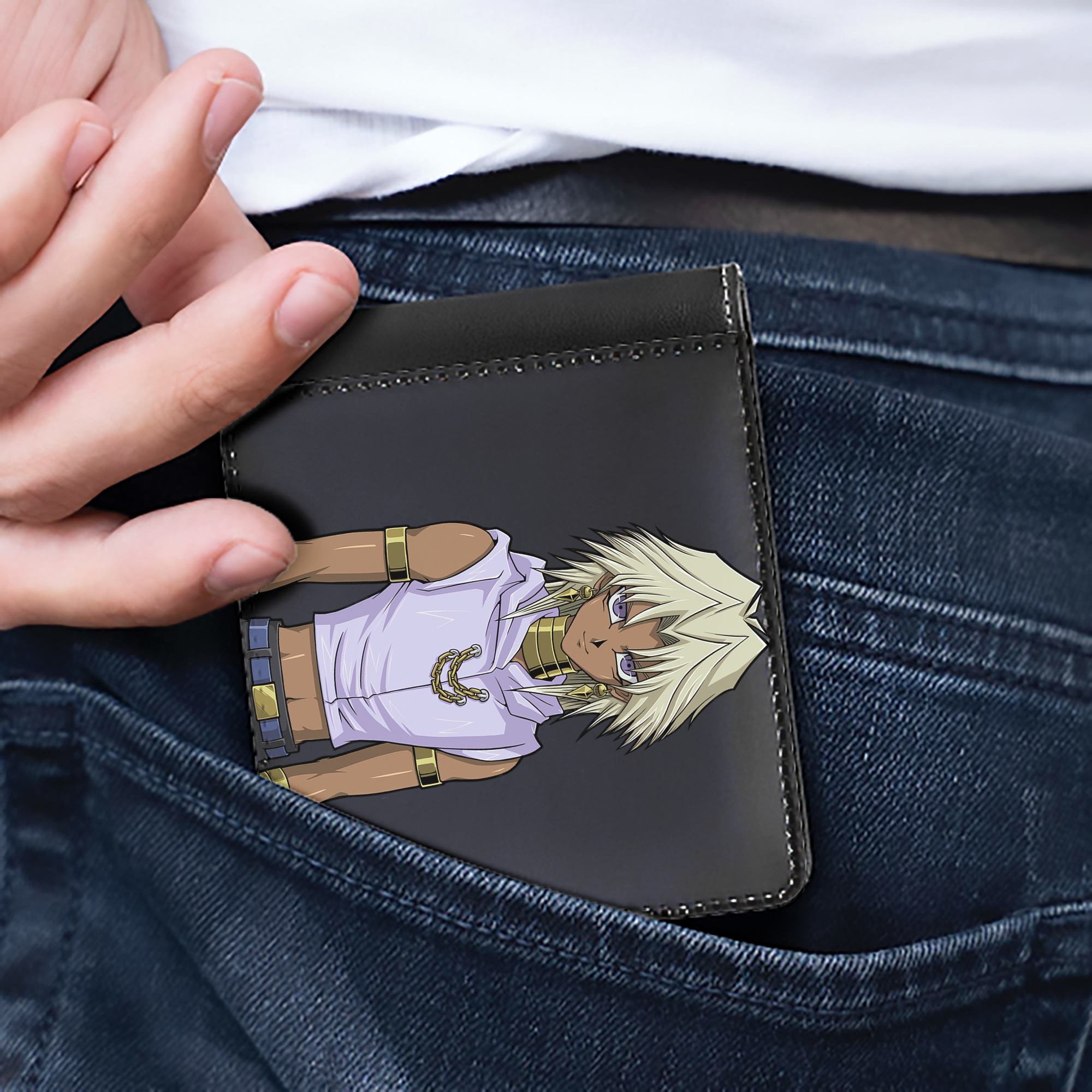（画像用） 遊☆戯☆王 Yu-Gi-Oh! 二つ折り革財布