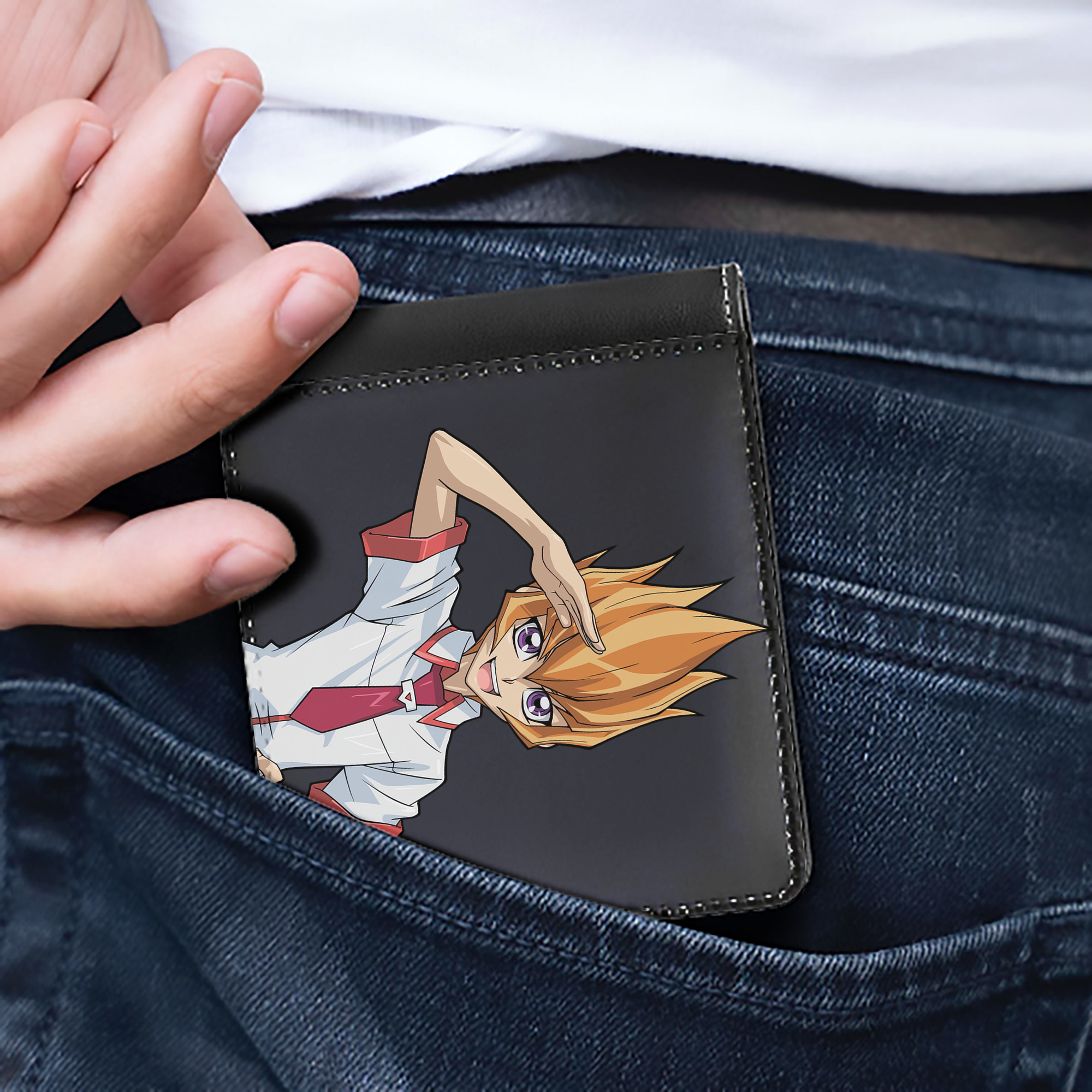 （画像用） 遊☆戯☆王 Yu-Gi-Oh! 二つ折り革財布
